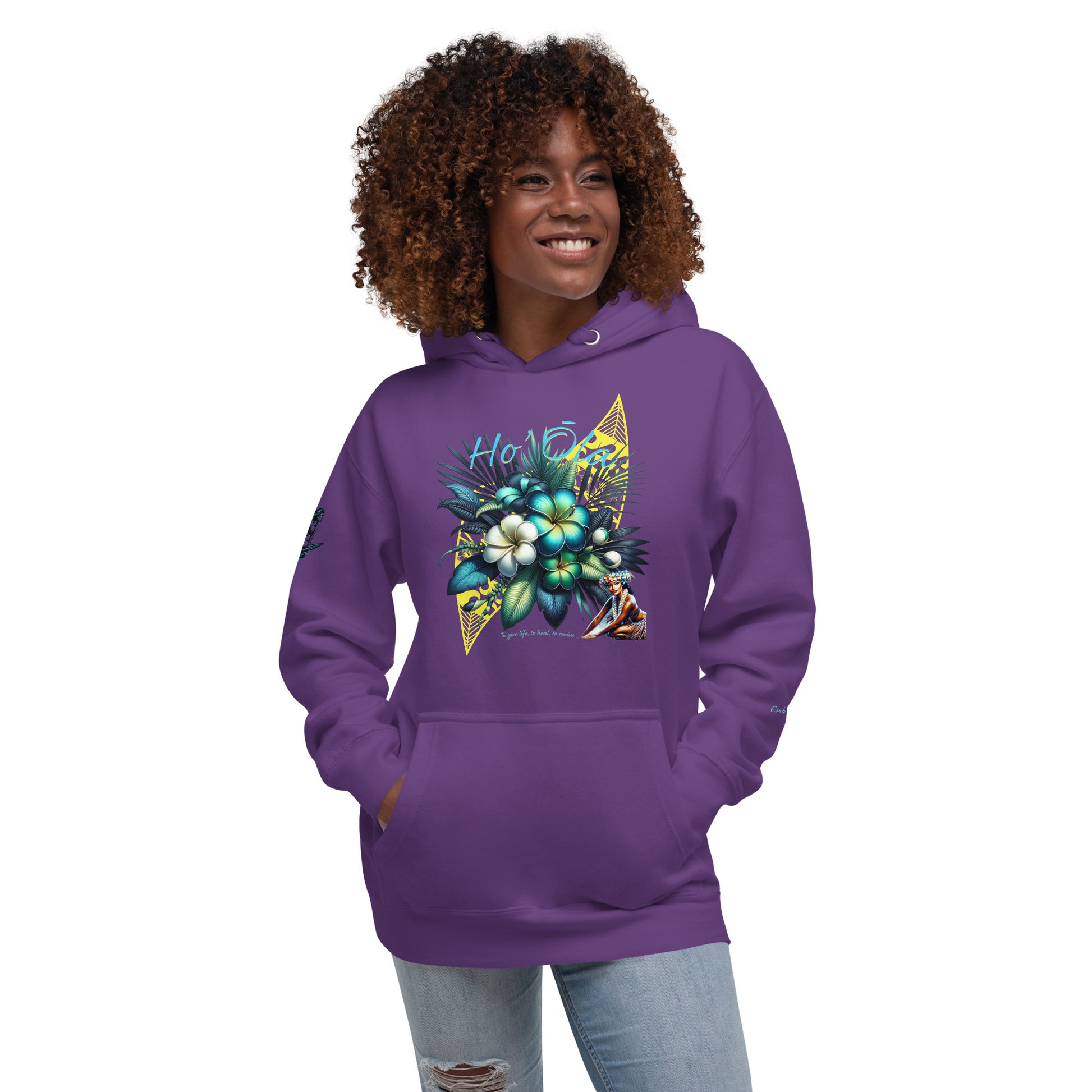 Kilipue Hoodie Pullover Hoodie Pa'akai & Kukui Purple S