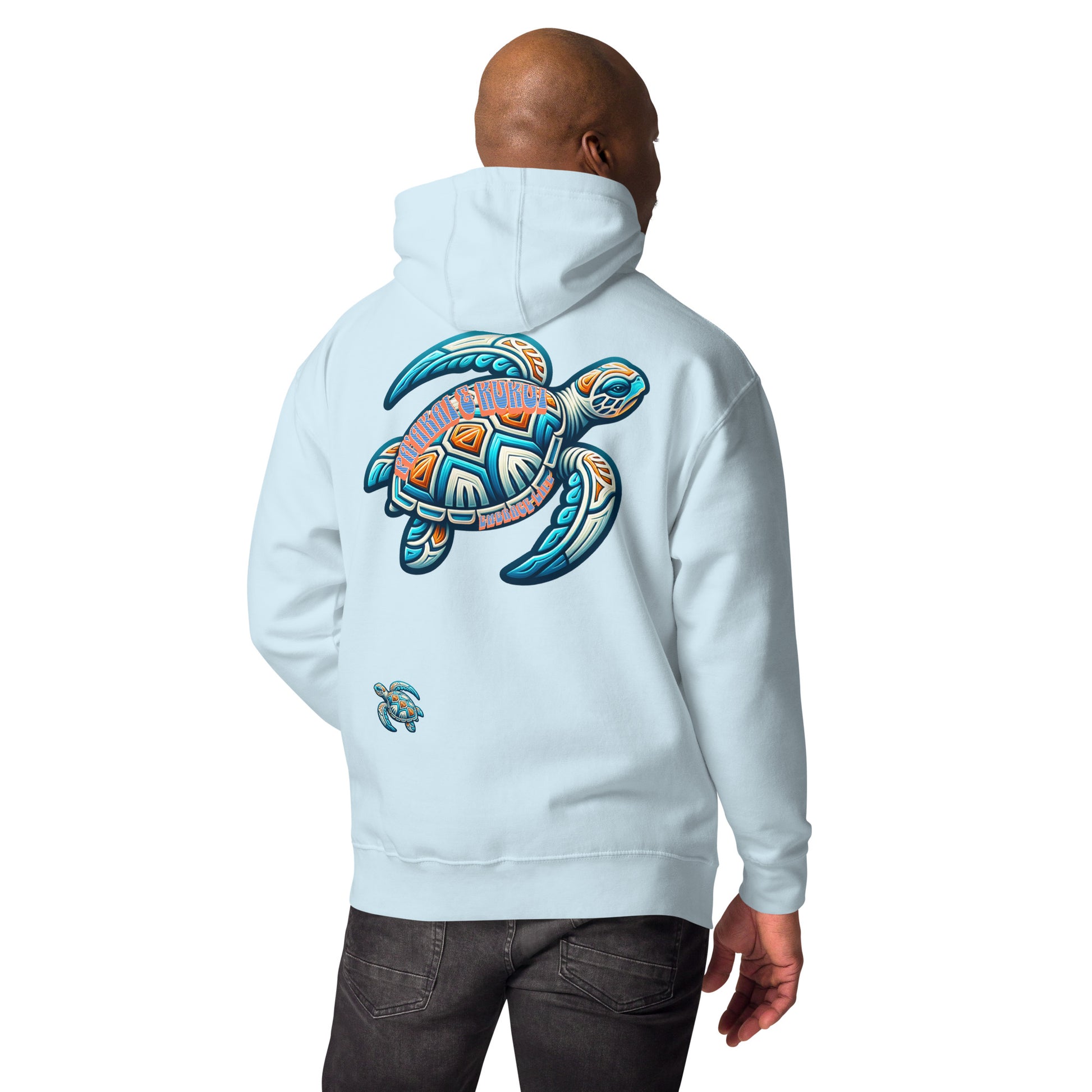 Tribal Sea Turtle Unisex Hoodie Pullover Hoodie Pa'akai & Kukui