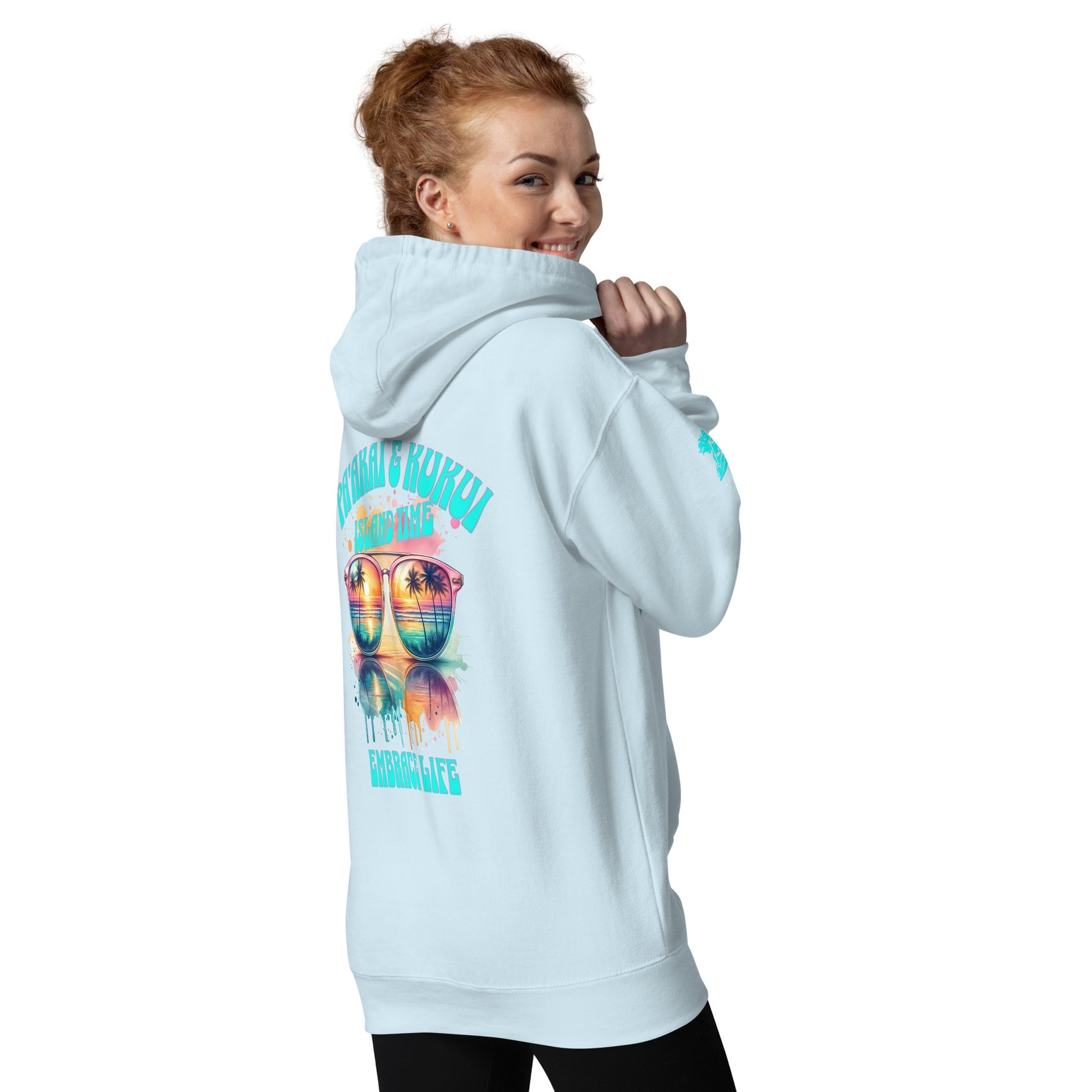 Island Time Hoodie Pullover Hoodie Pa'akai & Kukui Sky Blue S