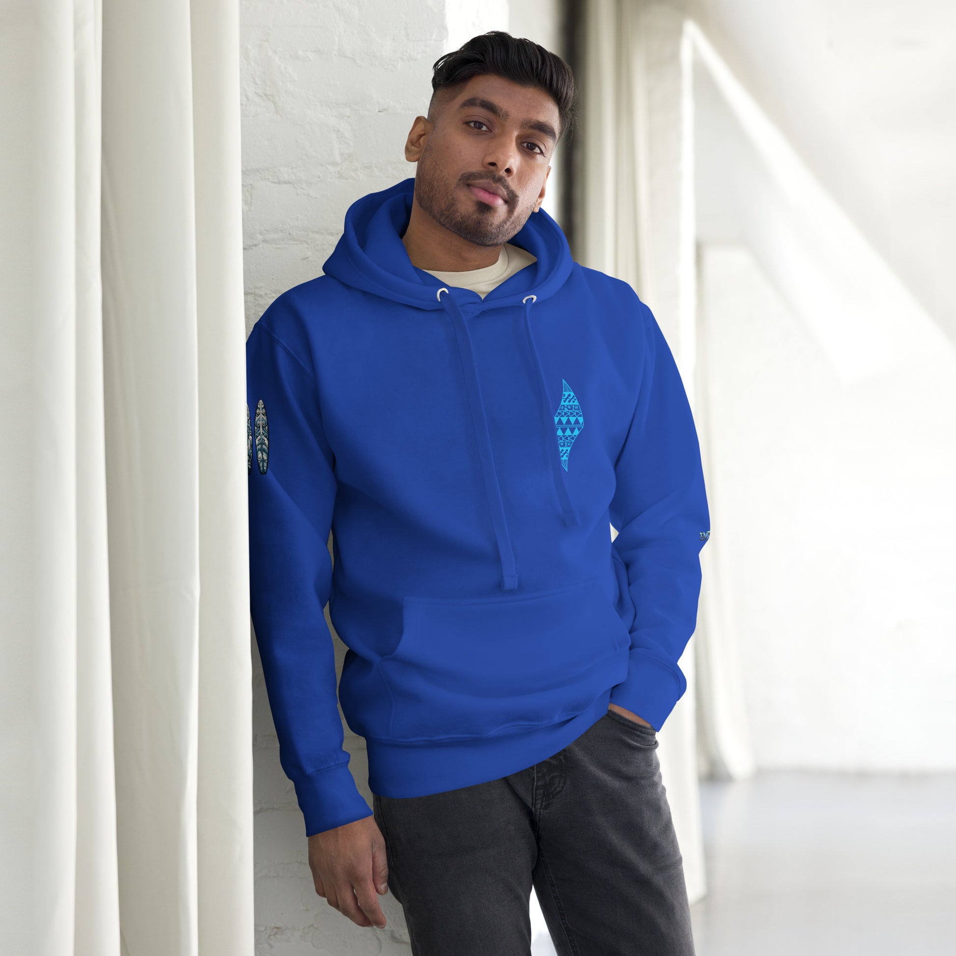 Blue Sea Turtle Hoodie Pullover Hoodie Pa'akai & Kukui