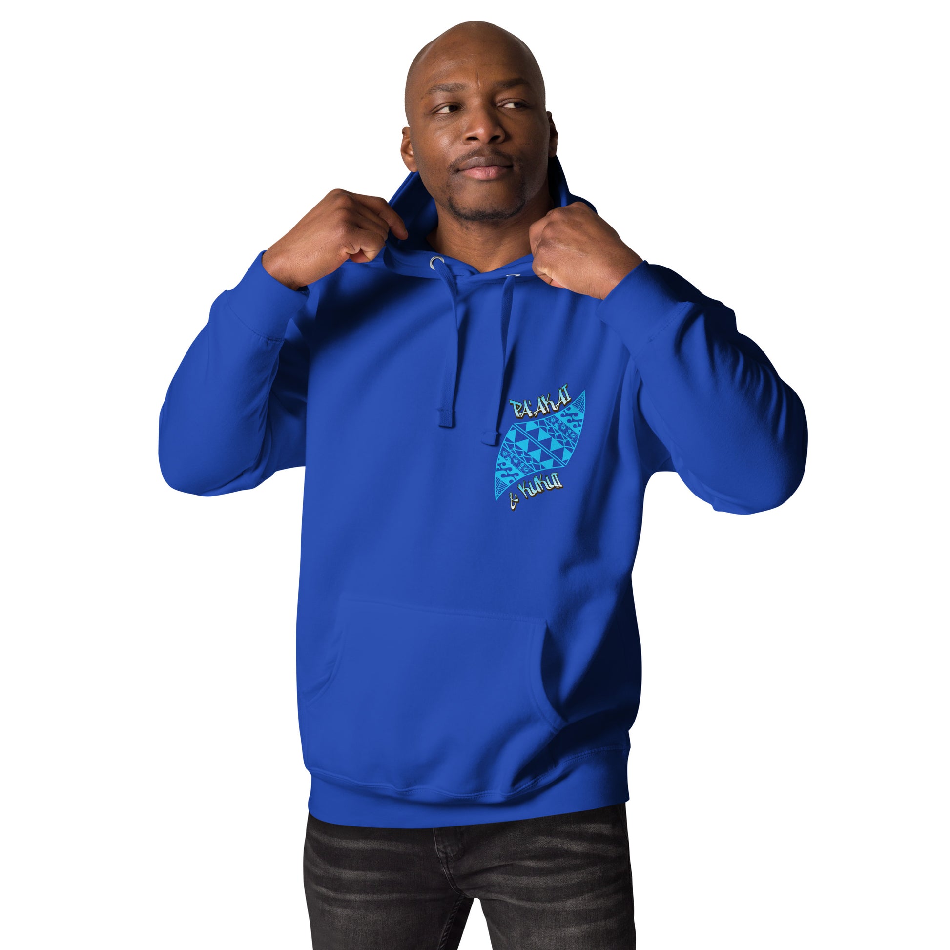Tribal Sea Turtle Unisex Hoodie Pullover Hoodie Pa'akai & Kukui Team Royal S