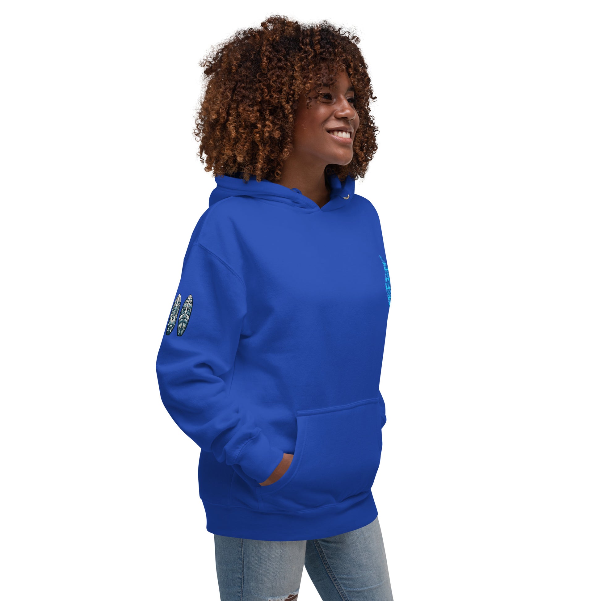 Blue Sea Turtle Hoodie Pullover Hoodie Pa'akai & Kukui