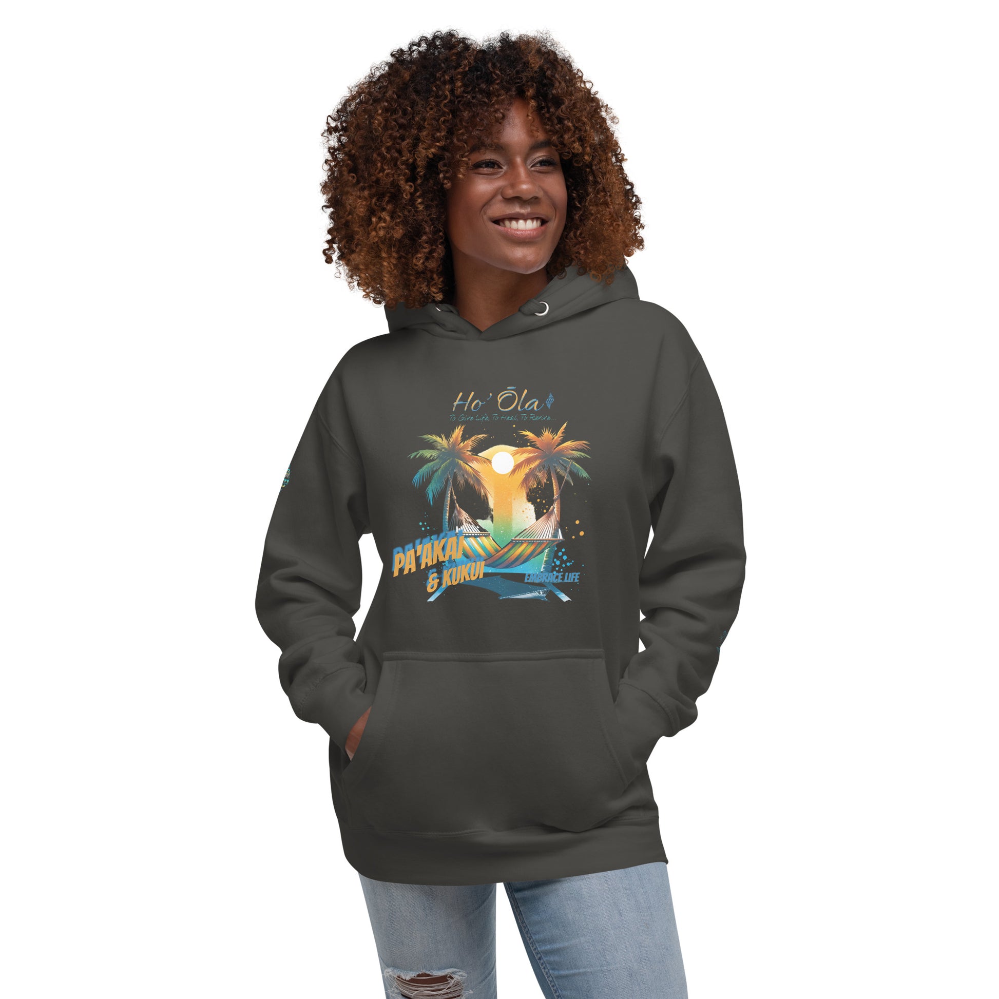 Beach Life Hoodie Pullover Hoodie Pa'akai & Kukui