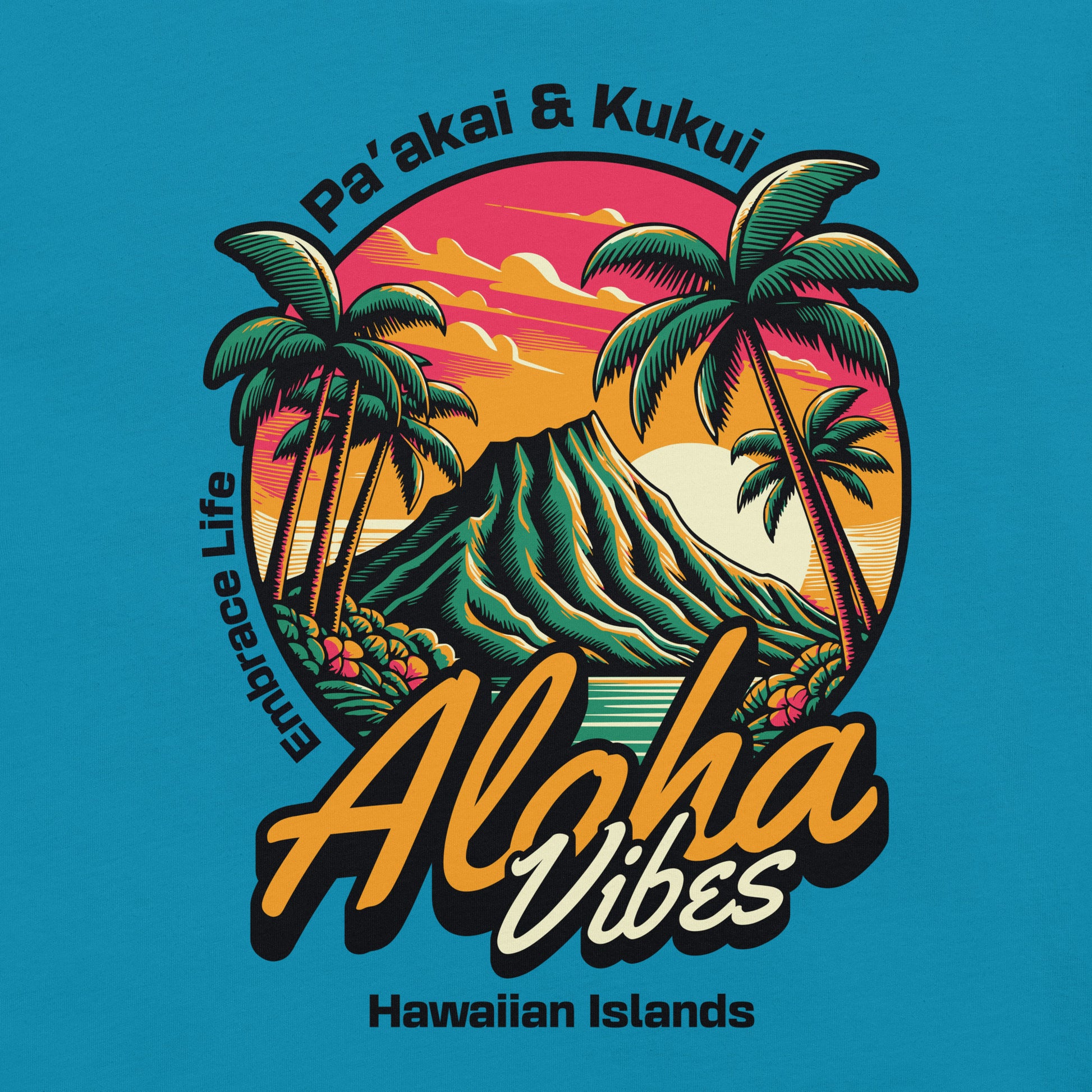 Aloha Vibes t-shirt - Womens T-shirt Pa'akai & Kukui
