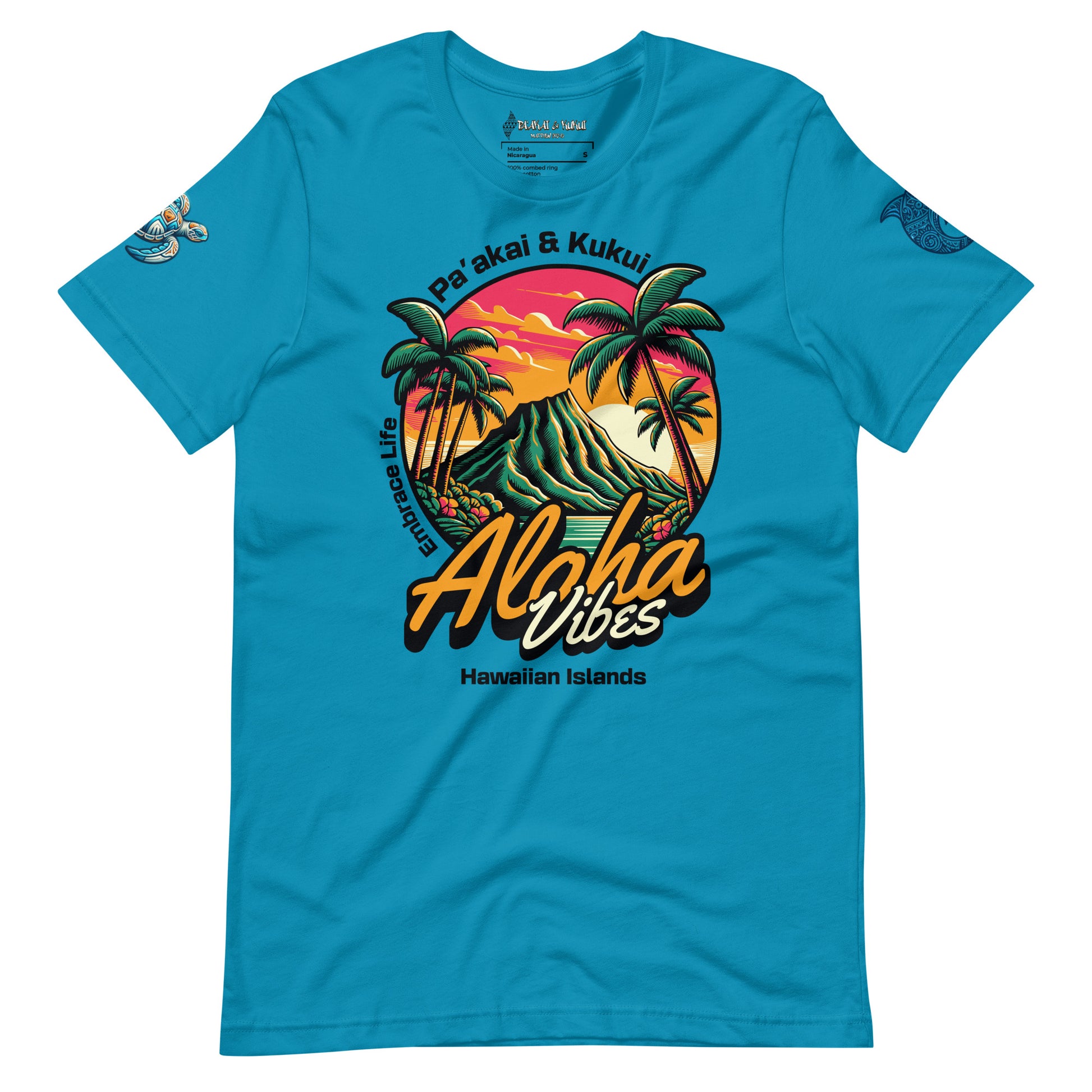 Aloha Vibes t-shirt - Womens T-shirt Pa'akai & Kukui