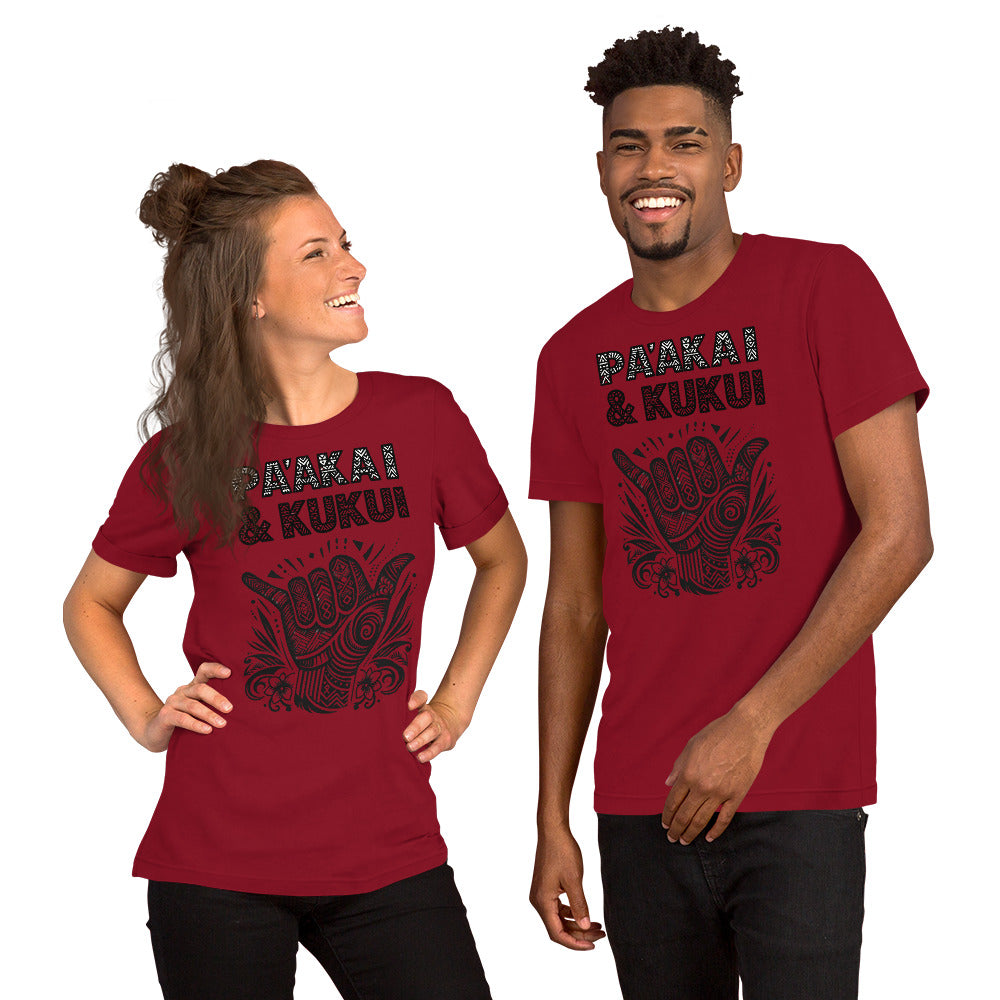 Tribal Shaka T-shirt T-shirt Pa'akai & Kukui Cardinal S