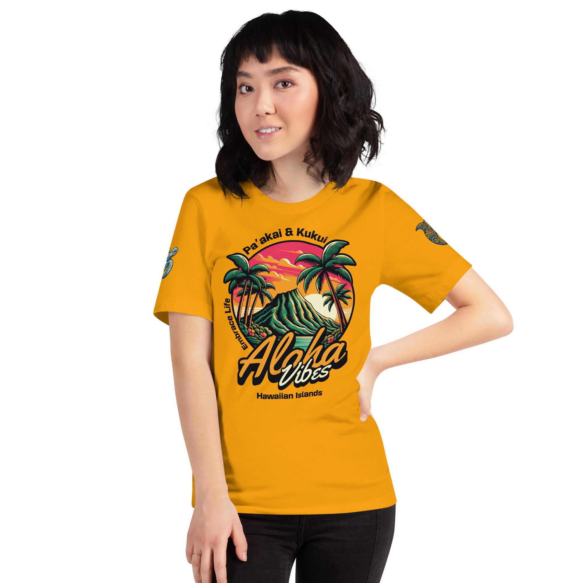 Aloha Vibes t-shirt - Womens T-shirt Pa'akai & Kukui