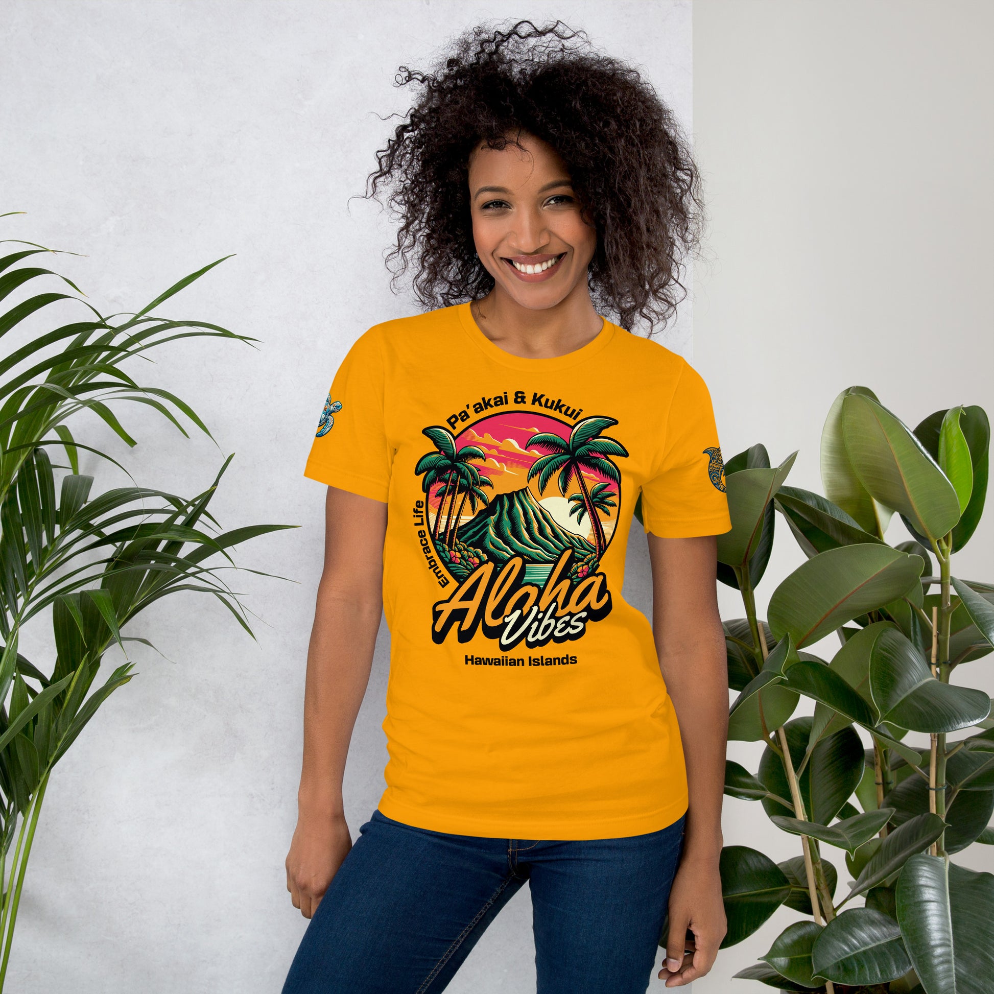 Aloha Vibes t-shirt - Womens T-shirt Pa'akai & Kukui
