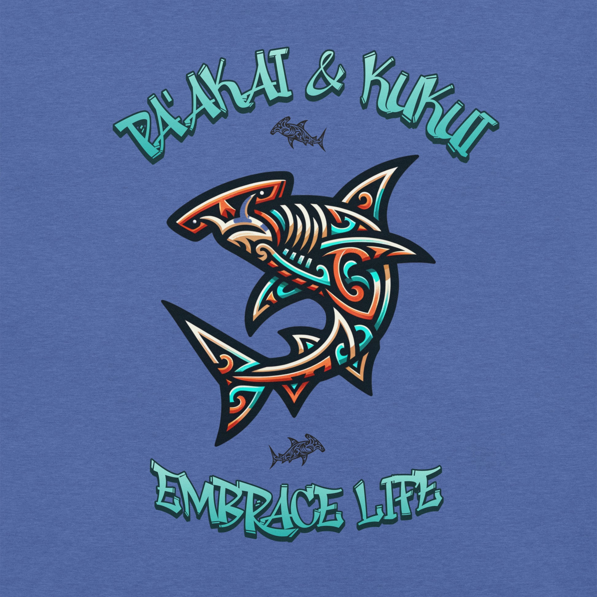 Tribal Shark Unisex t-shirt T-shirt Pa'akai & Kukui