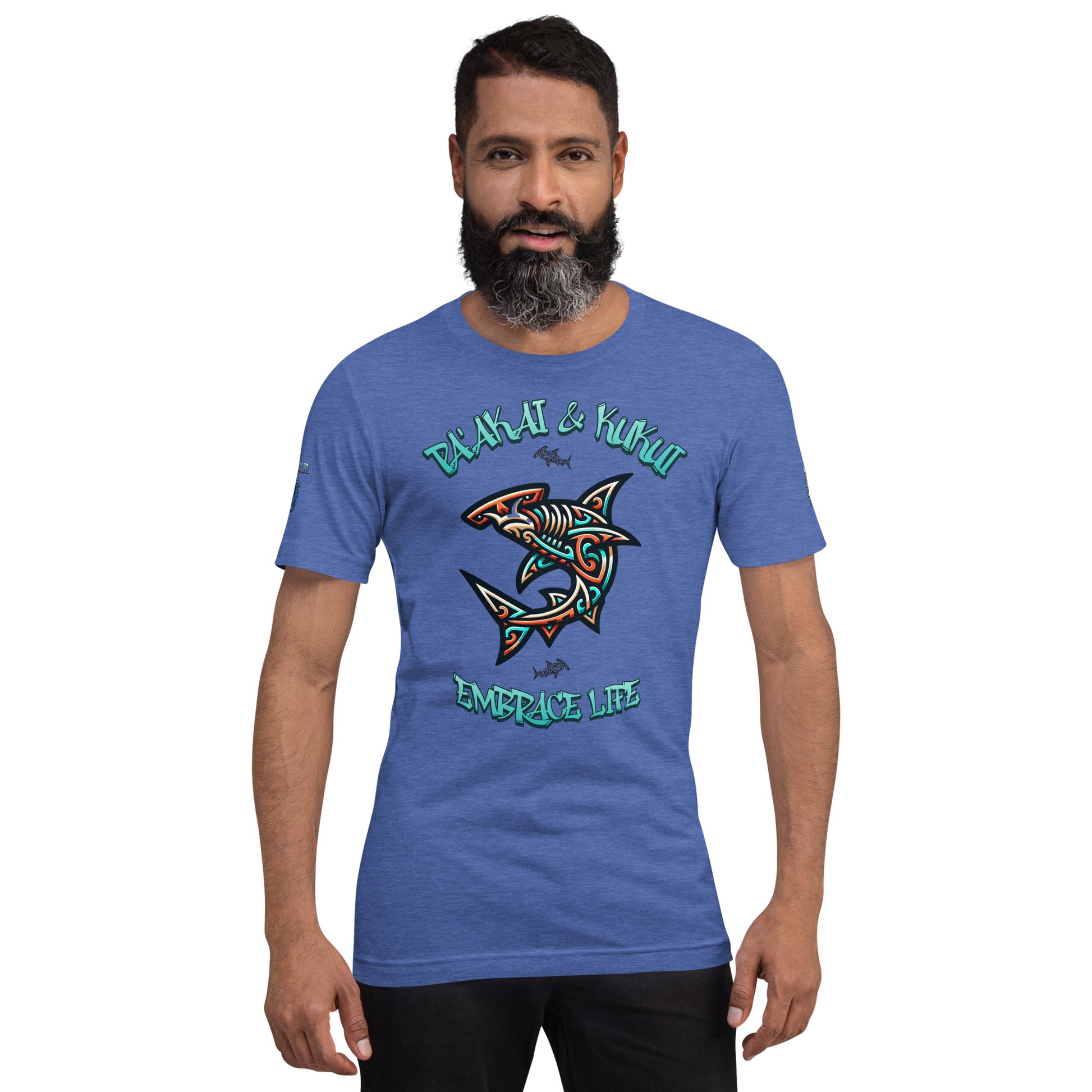 Tribal Shark Unisex t-shirt T-shirt Pa'akai & Kukui