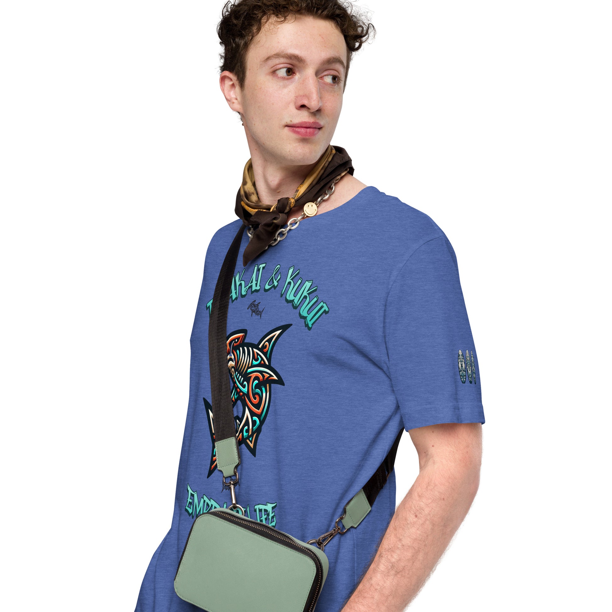 Tribal Shark Unisex t-shirt T-shirt Pa'akai & Kukui