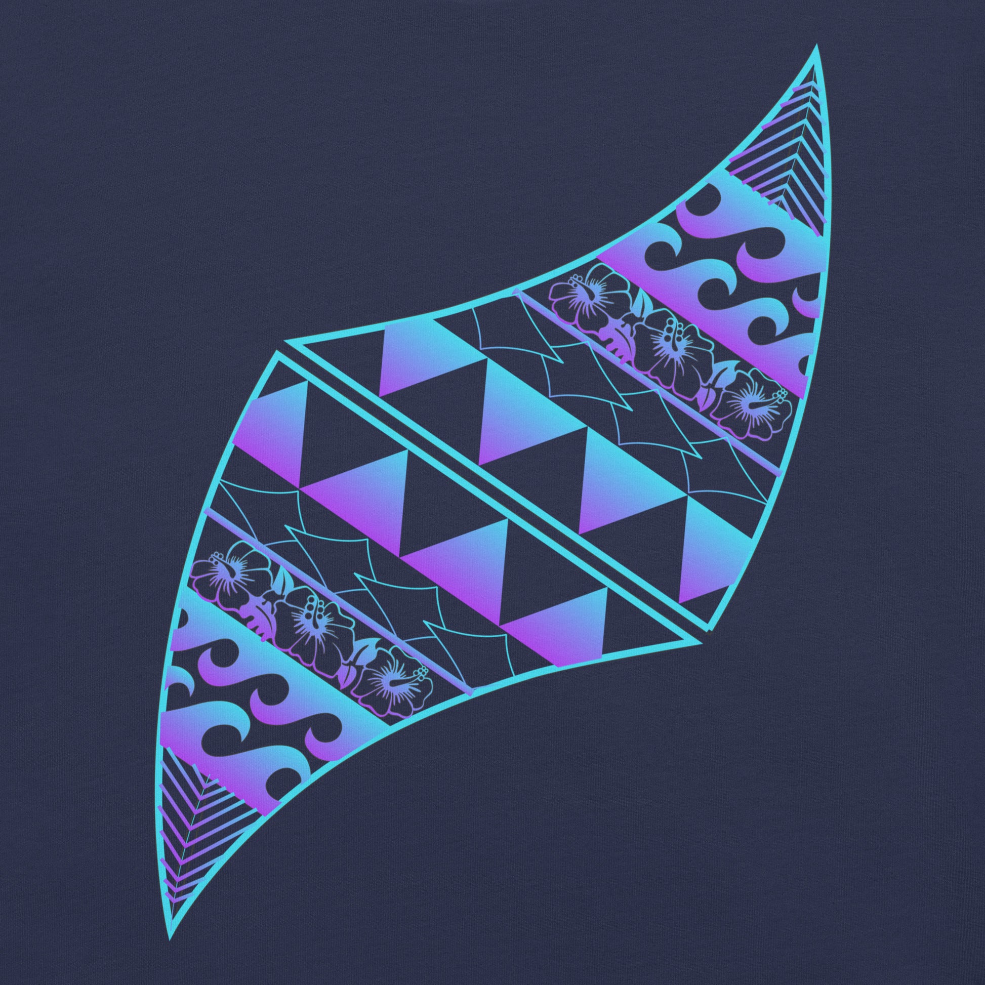 Pa'akai & Kukui Logo - Blue/Purple Gradient T-shirt Pa'akai & Kukui