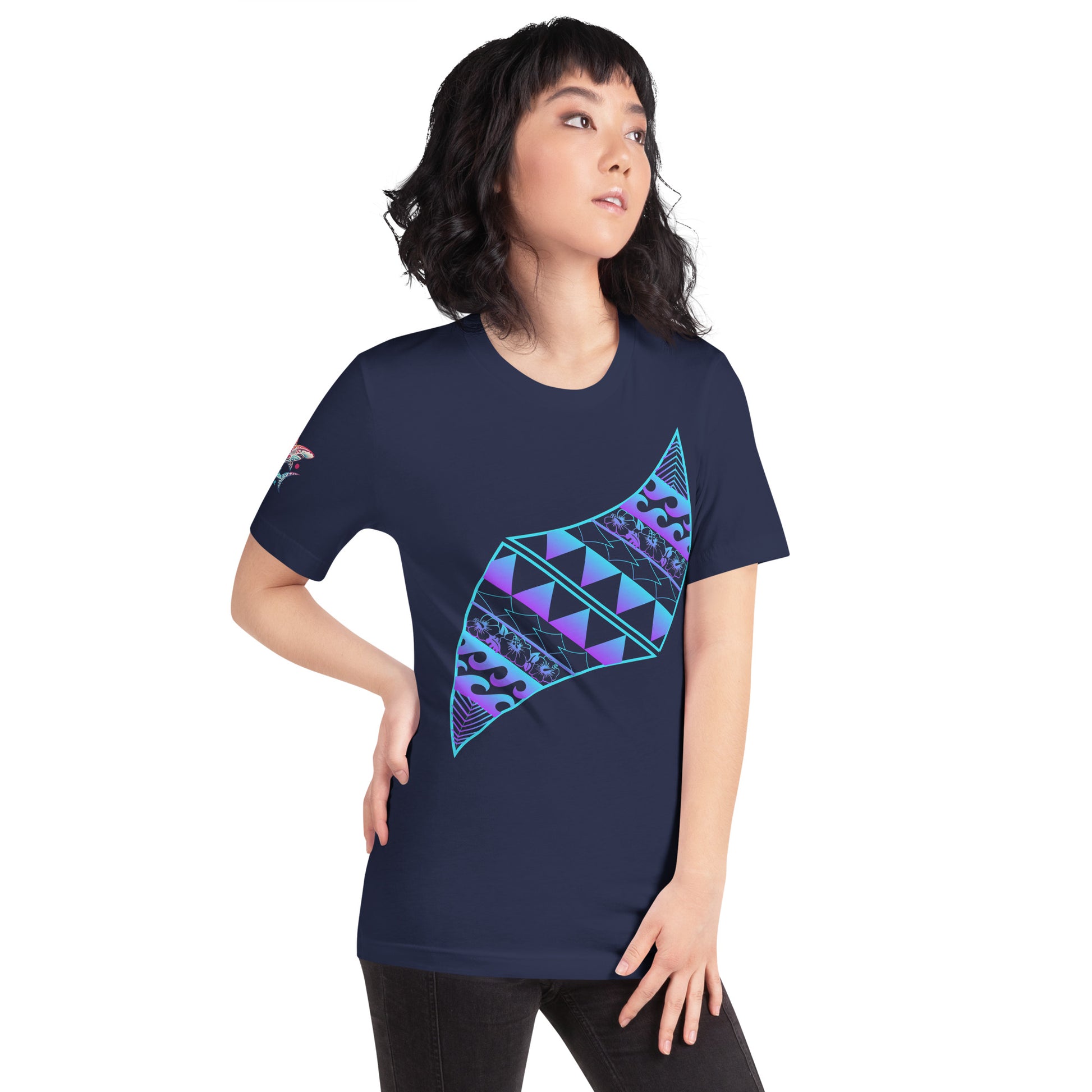Pa'akai & Kukui Logo - Blue/Purple Gradient T-shirt Pa'akai & Kukui