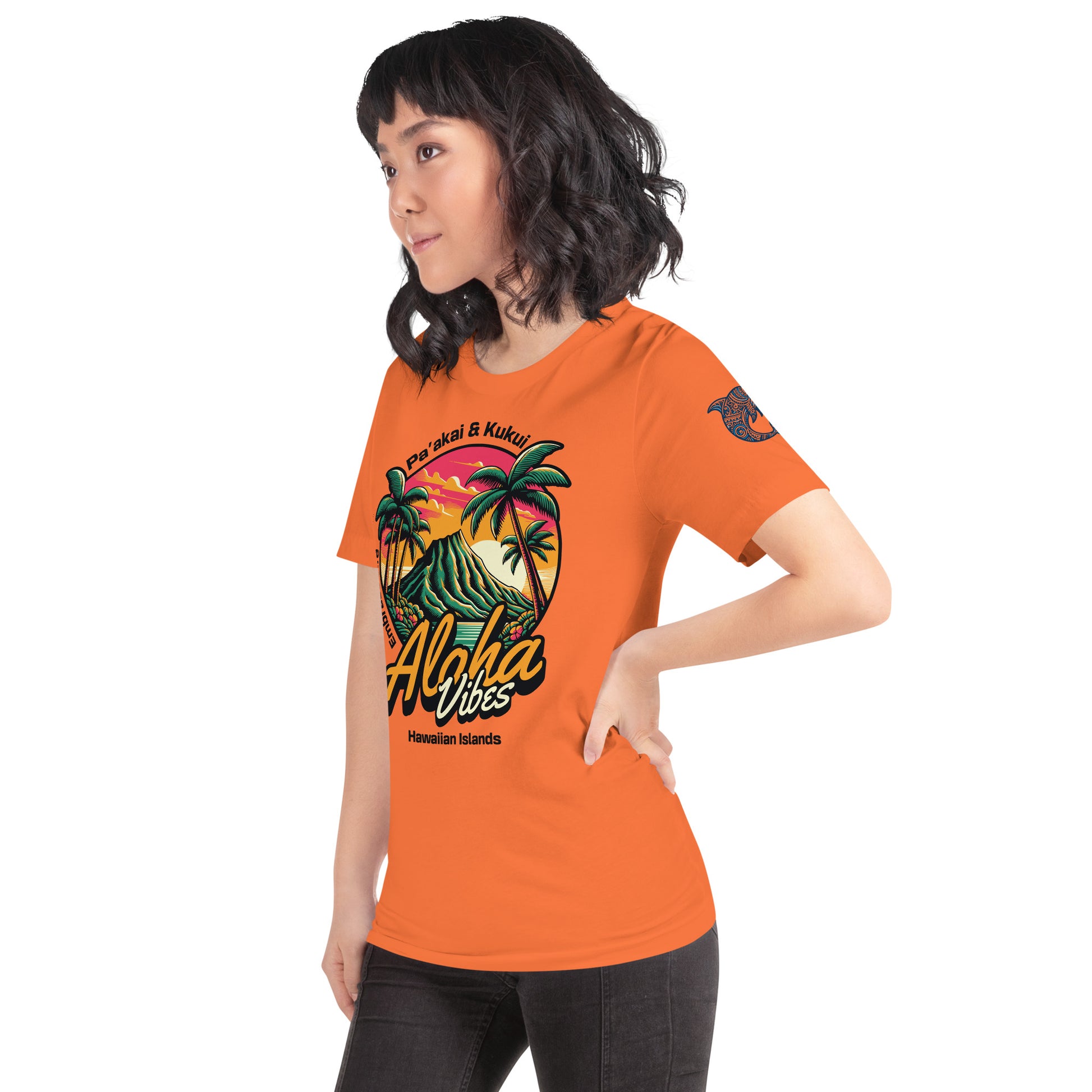 Aloha Vibes t-shirt - Womens T-shirt Pa'akai & Kukui