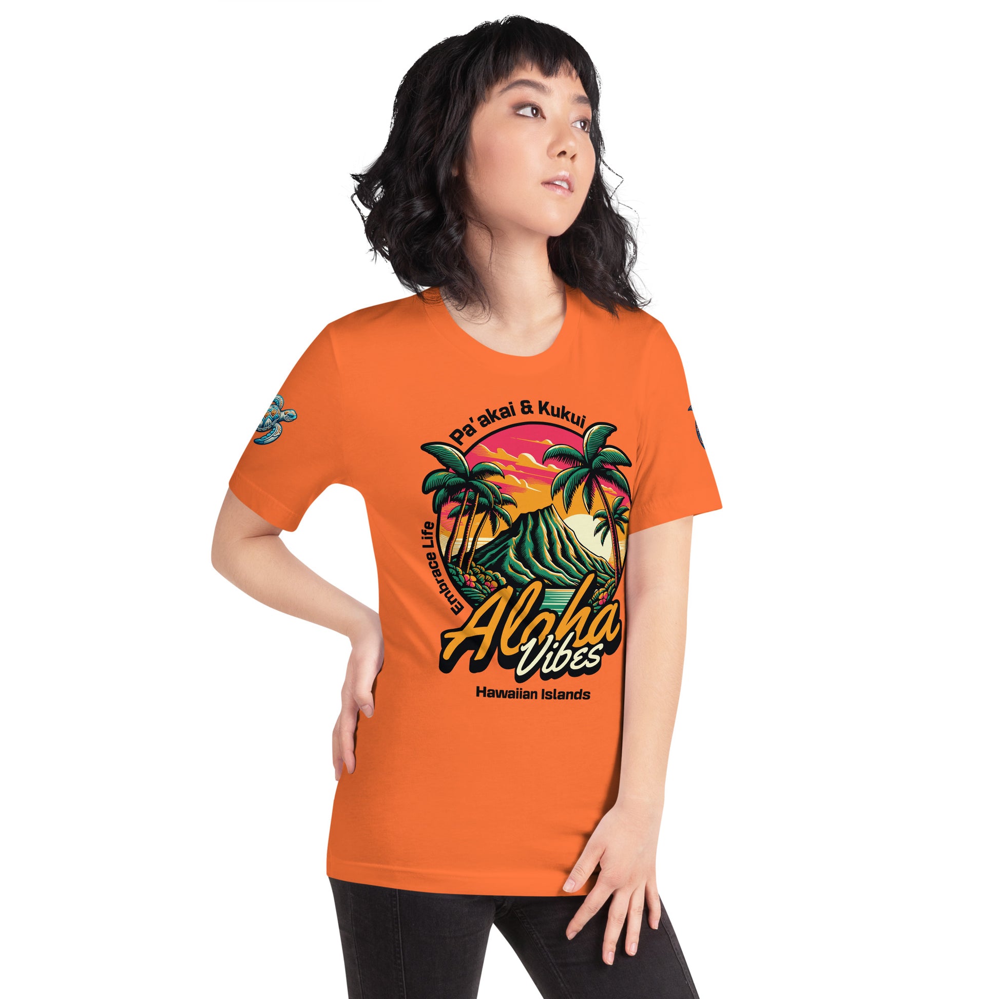 Aloha Vibes t-shirt - Womens T-shirt Pa'akai & Kukui