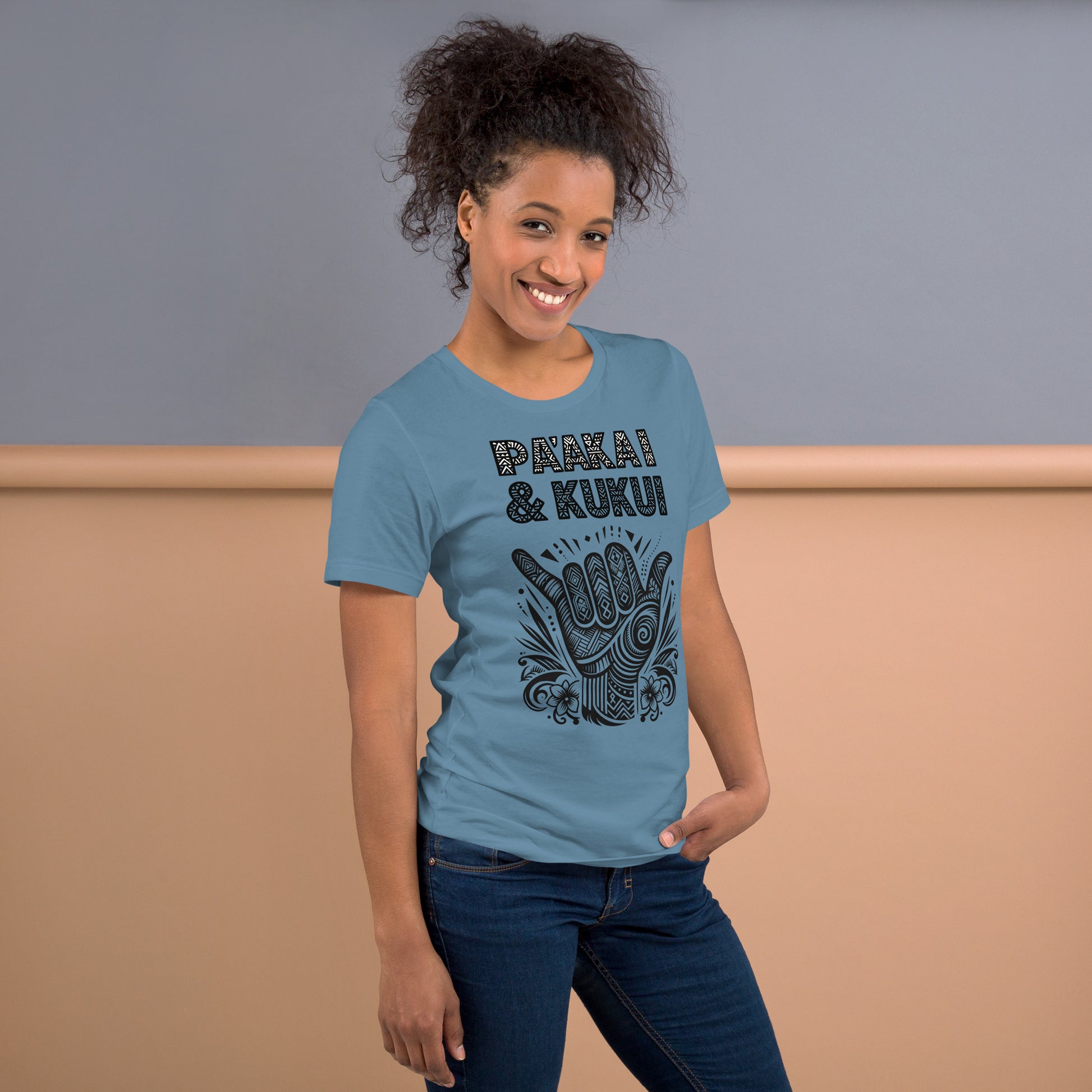 Tribal Shaka T-shirt T-shirt Pa'akai & Kukui