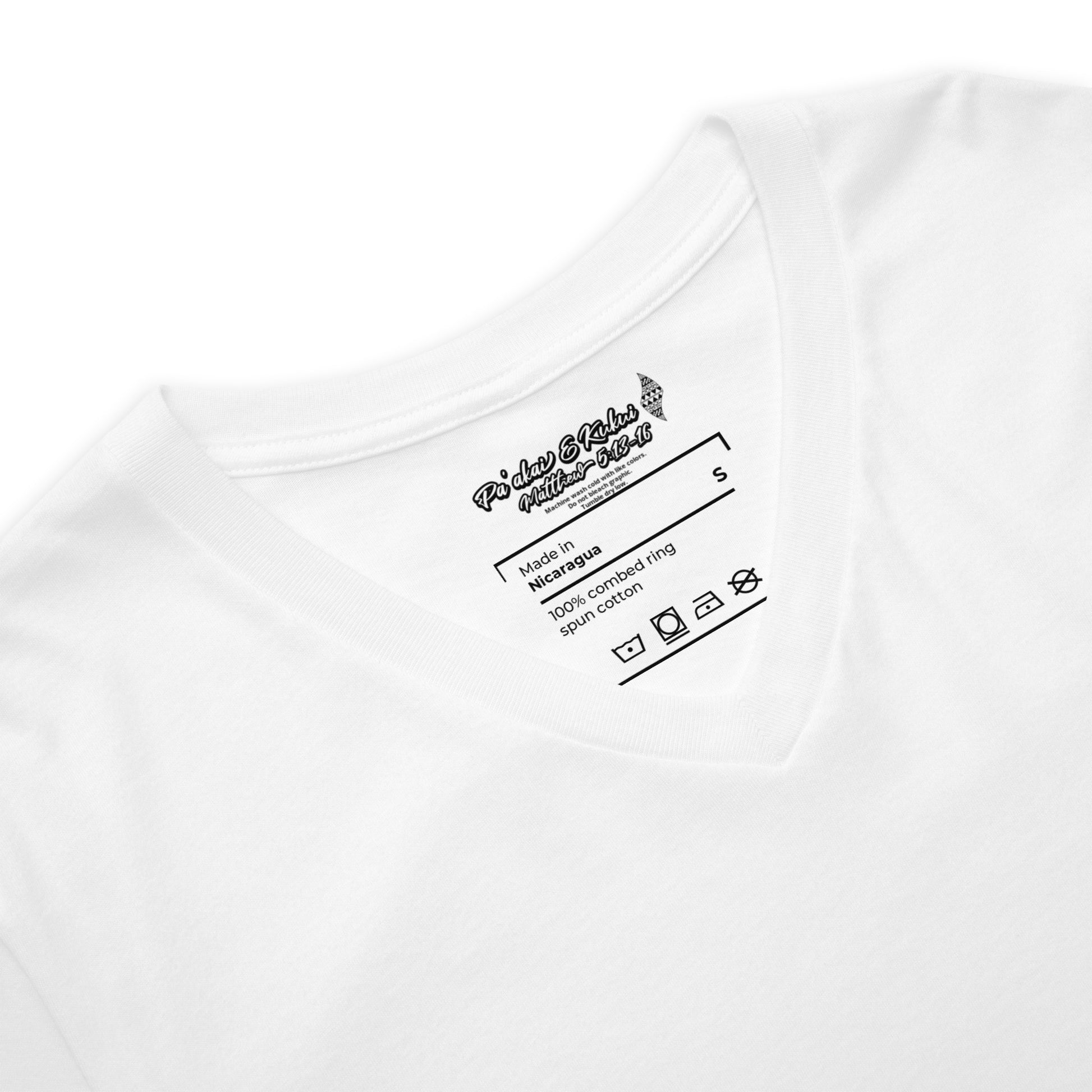 Mahalo V-Neck T-Shirt V-Neck T-shirt Pa'akai & Kukui
