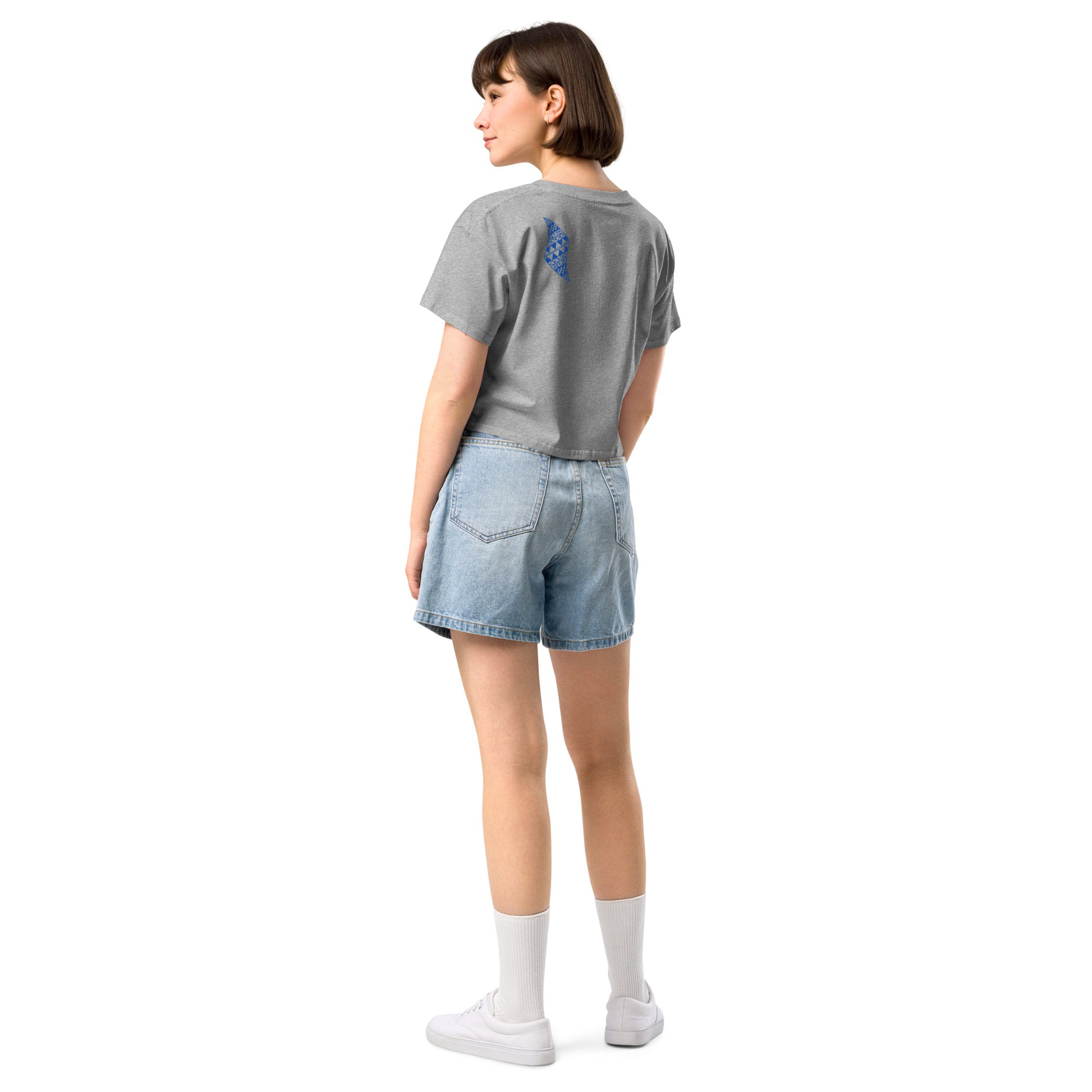 Aloha Vibes (Blue) Women’s crop top Crop Top Pa'akai & Kukui