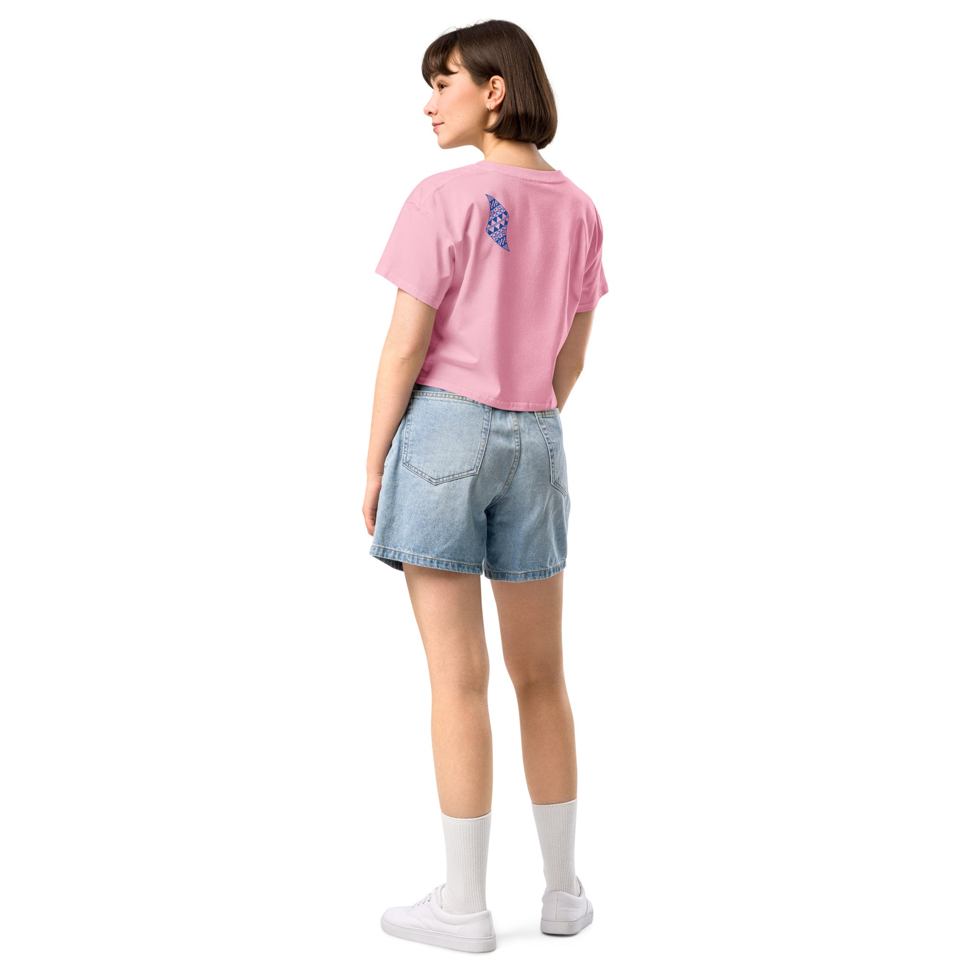Aloha Vibes (Blue) Women’s crop top Crop Top Pa'akai & Kukui