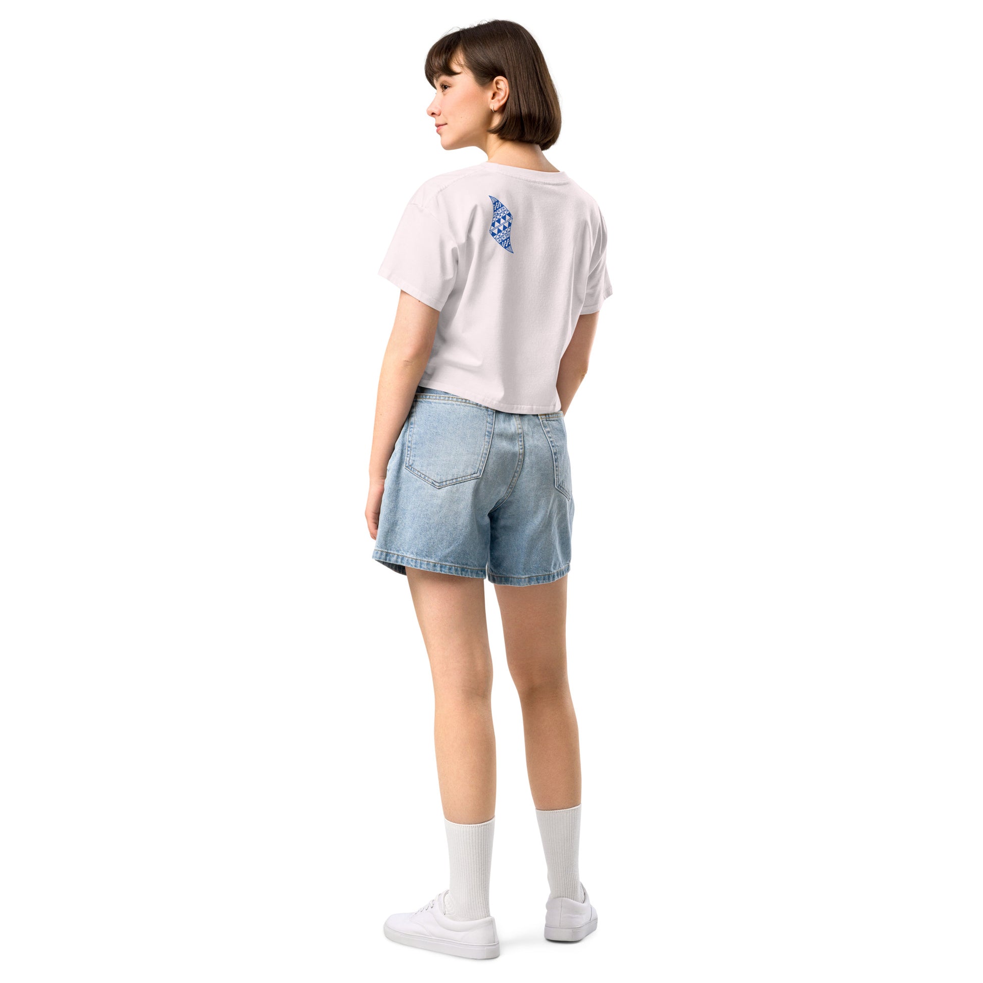 Aloha Vibes (Blue) Women’s crop top Crop Top Pa'akai & Kukui