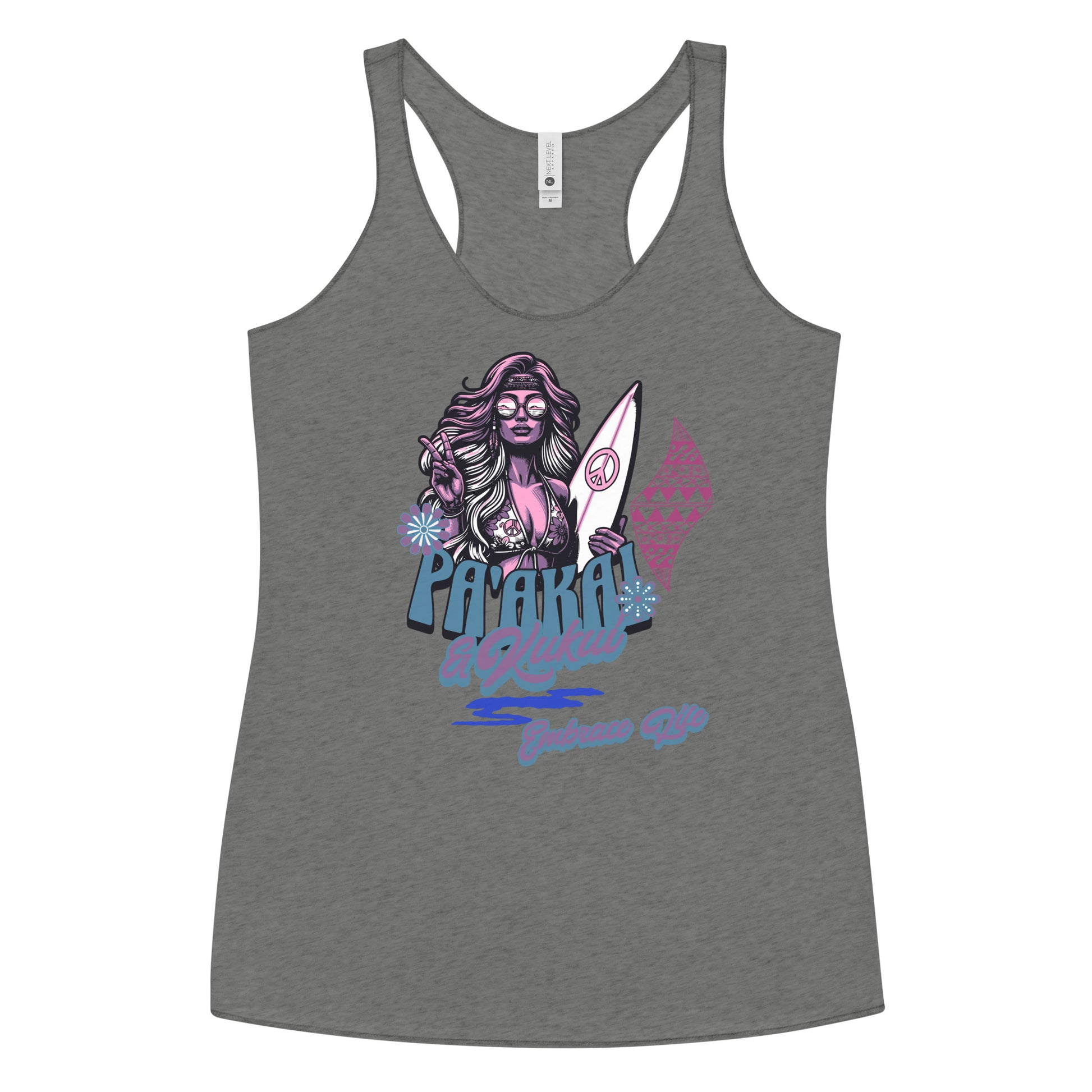 Heʻenalu Chic Racerback Tank-top (Purple) Tank Top Pa'akai & Kukui