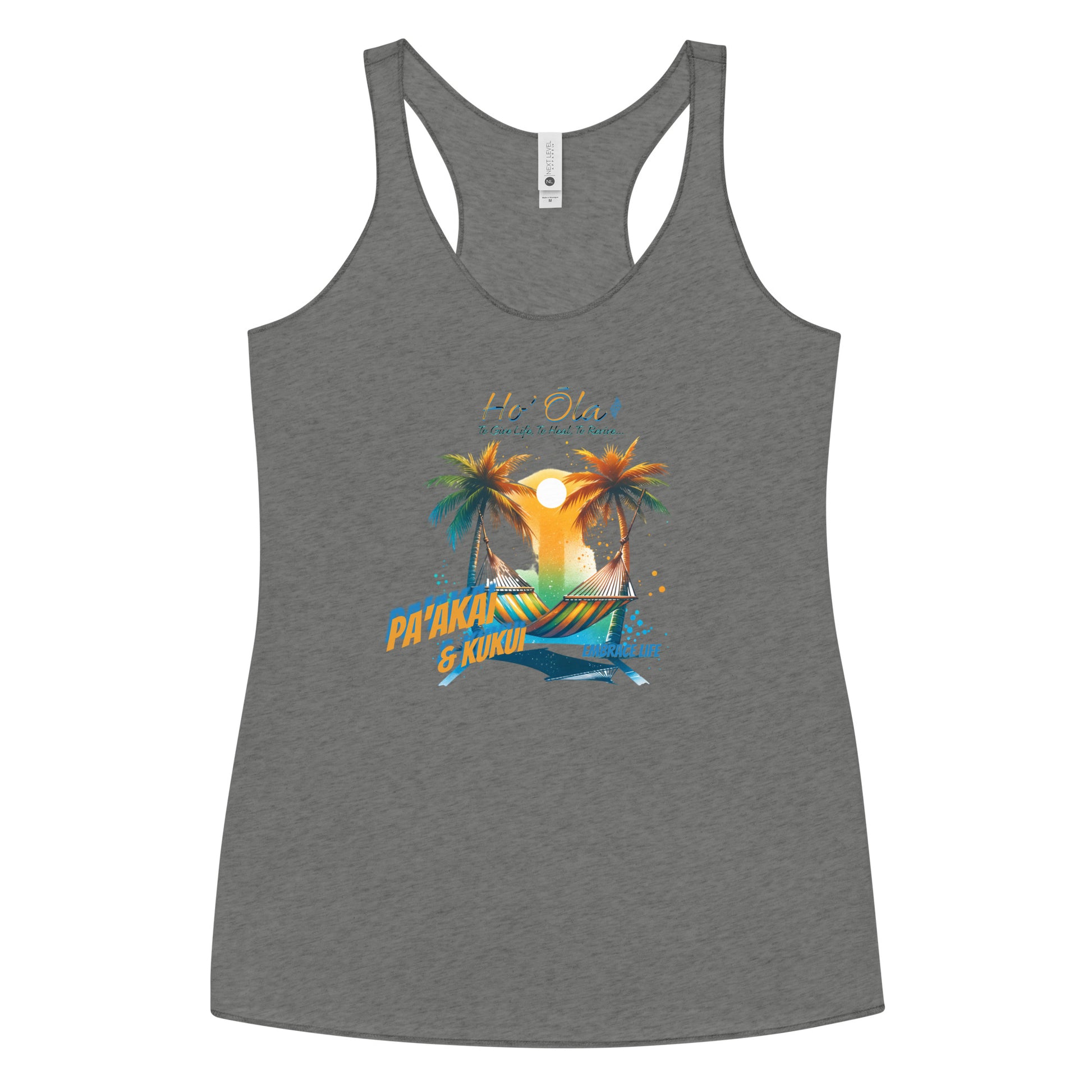 Beach Life Women's Racerback Tank Tank Top Pa'akai & Kukui