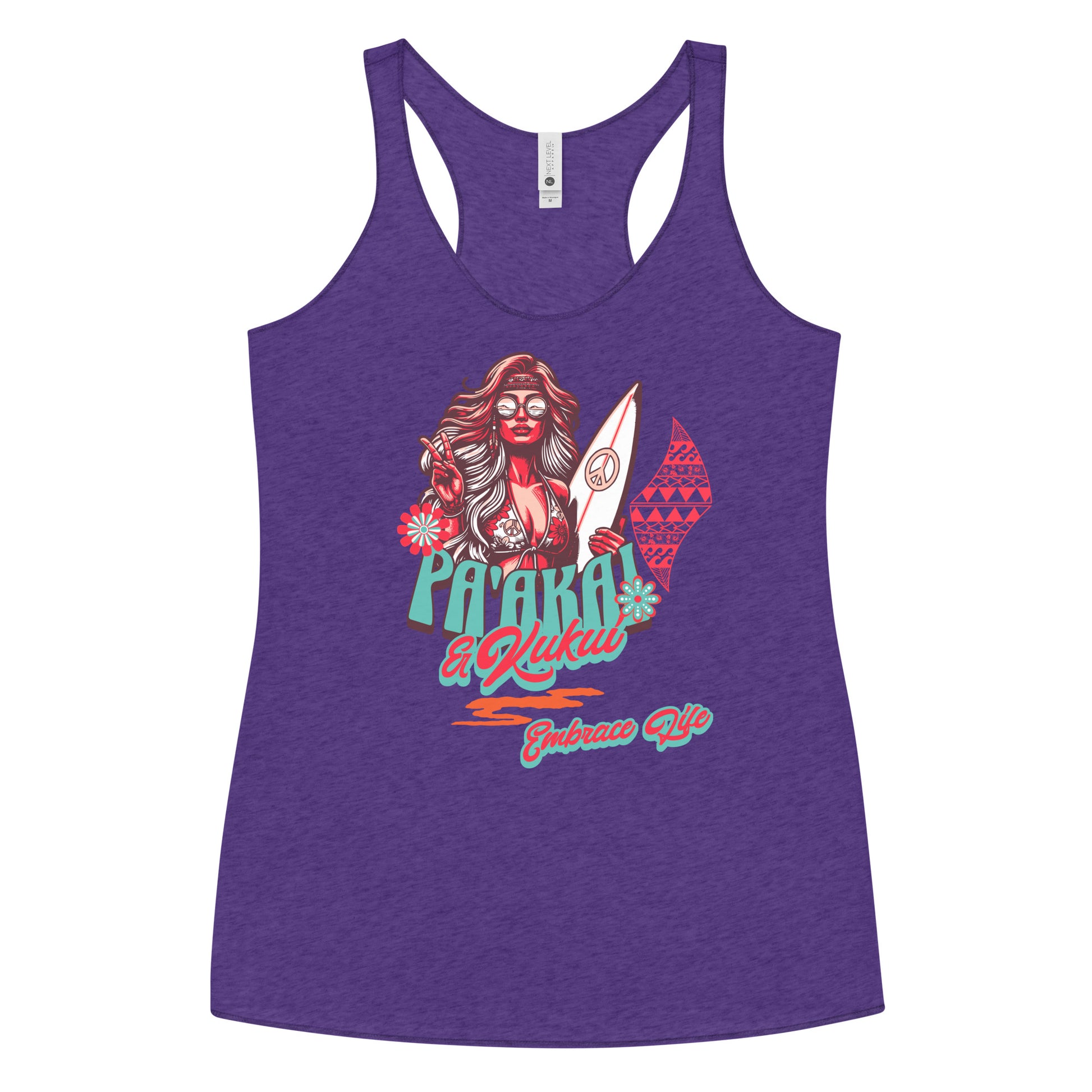 Heʻenalu Chic Racerback Tank-top (Red) Tank Top Pa'akai & Kukui