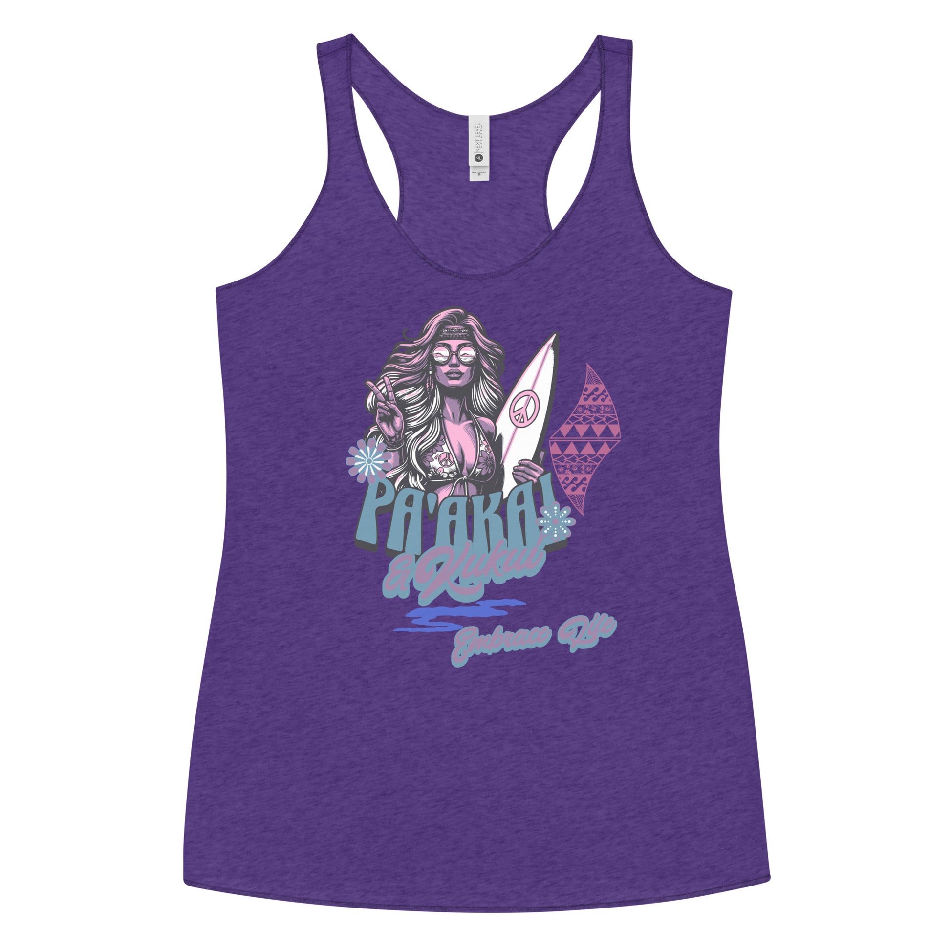 Heʻenalu Chic Racerback Tank-top (Purple) Tank Top Pa'akai & Kukui