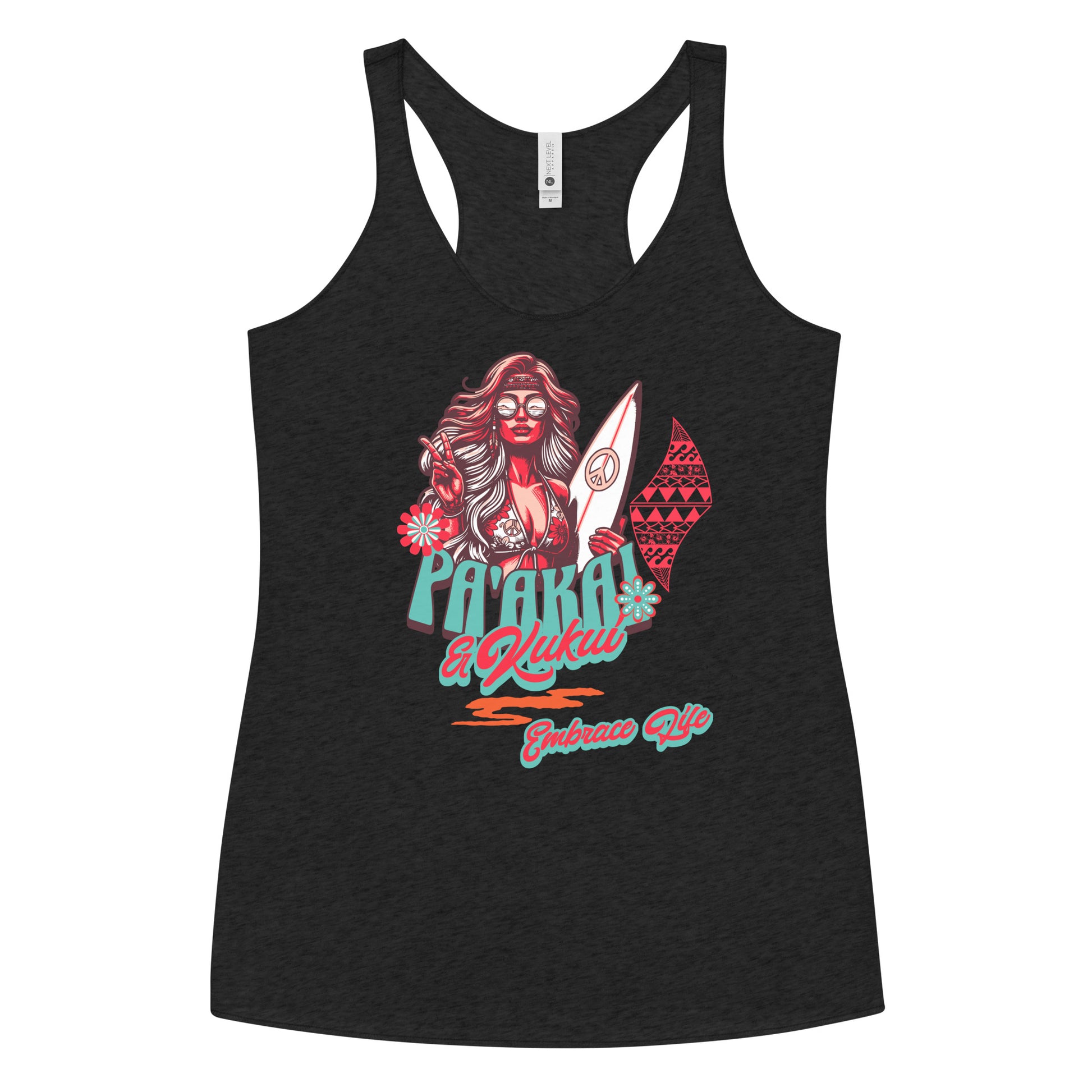 Heʻenalu Chic Racerback Tank-top (Red) Tank Top Pa'akai & Kukui
