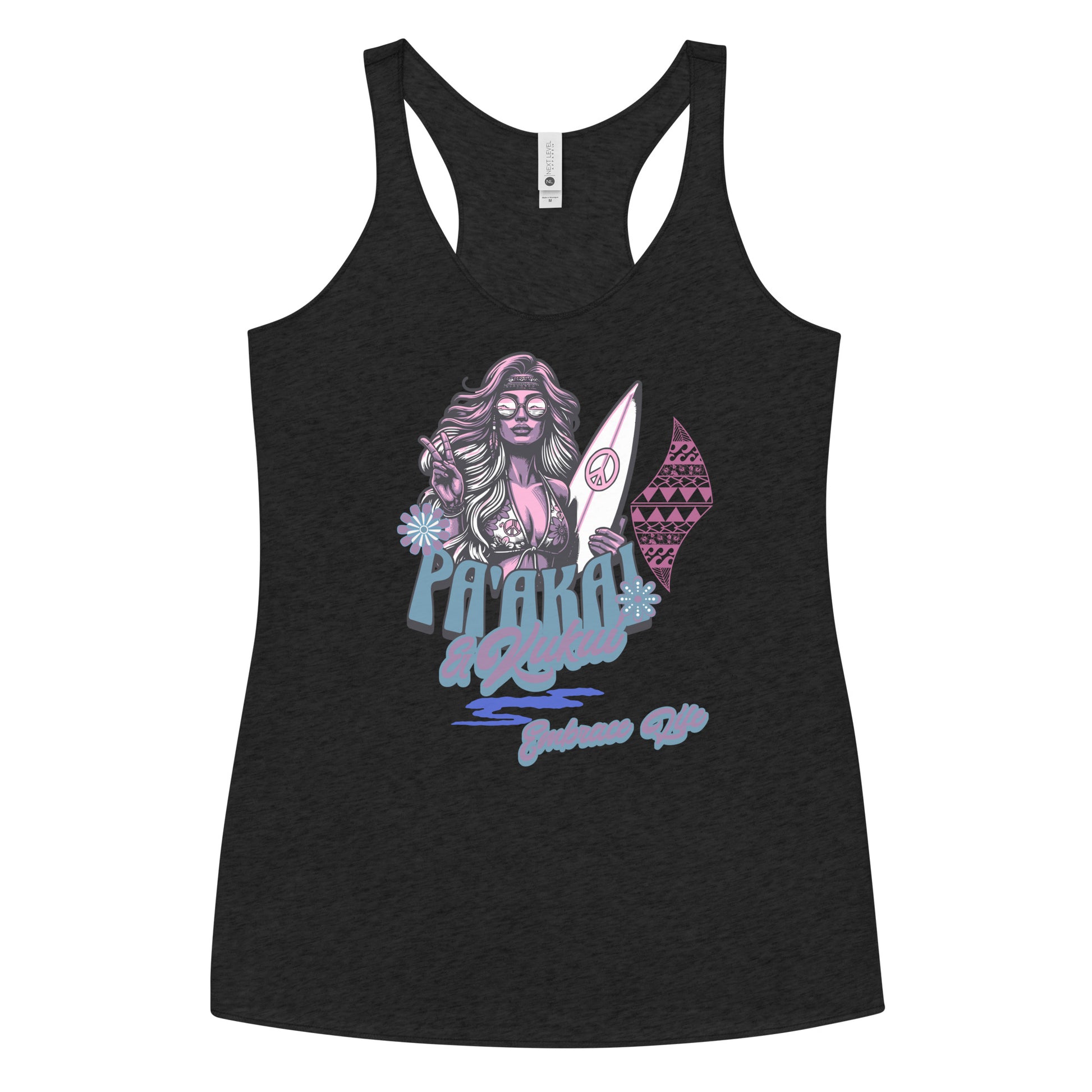 Heʻenalu Chic Racerback Tank-top (Purple) Tank Top Pa'akai & Kukui