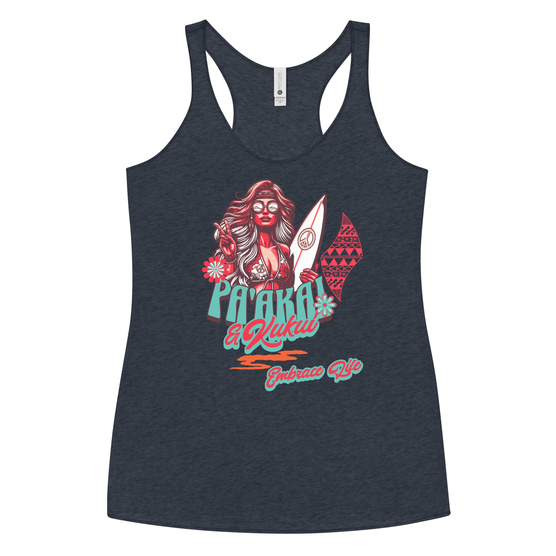 Heʻenalu Chic Racerback Tank-top (Red) Tank Top Pa'akai & Kukui