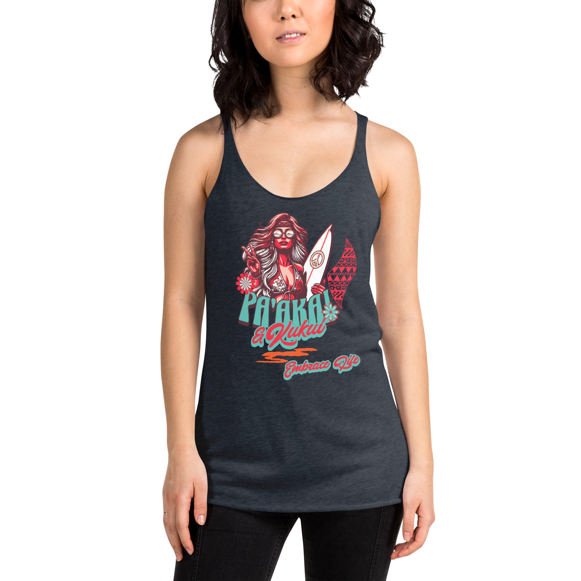 Heʻenalu Chic Racerback Tank-top (Red) Tank Top Pa'akai & Kukui
