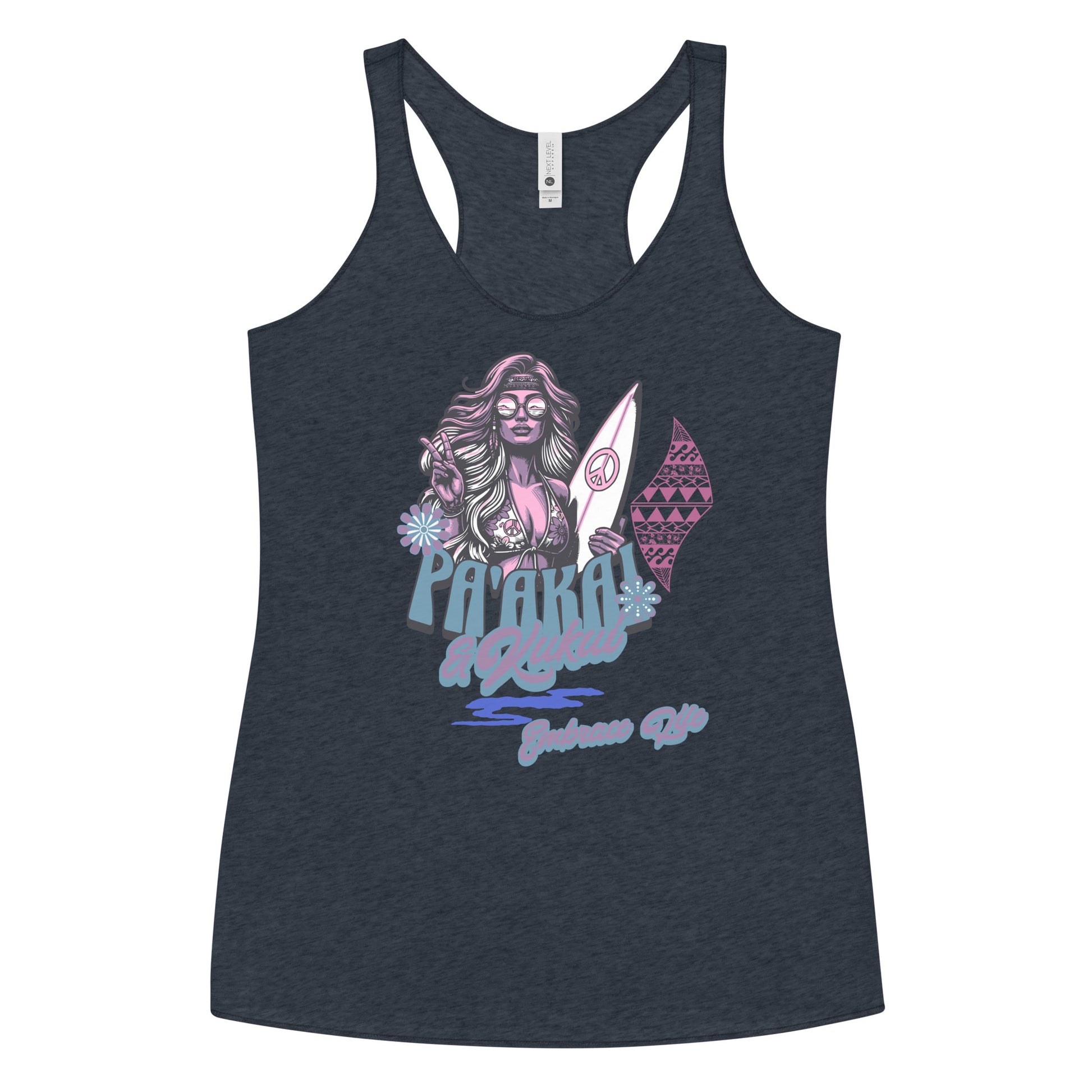 Heʻenalu Chic Racerback Tank-top (Purple) Tank Top Pa'akai & Kukui
