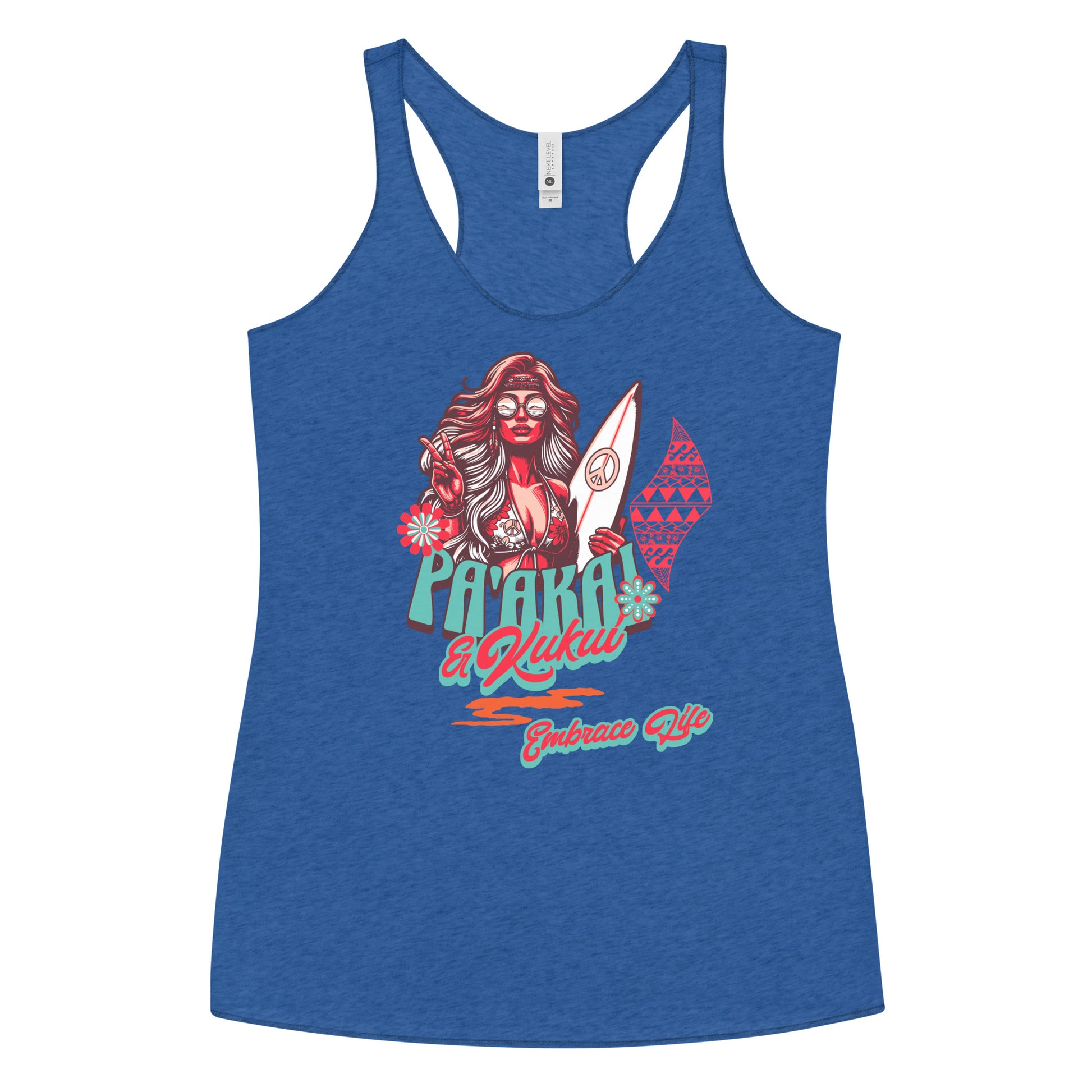 Heʻenalu Chic Racerback Tank-top (Red) Tank Top Pa'akai & Kukui