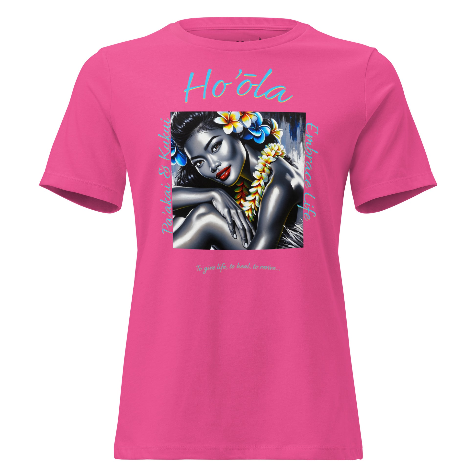 Aloha Wahine Hawai'i Women's Relaxed T-Shirt T-shirt Pa'akai & Kukui
