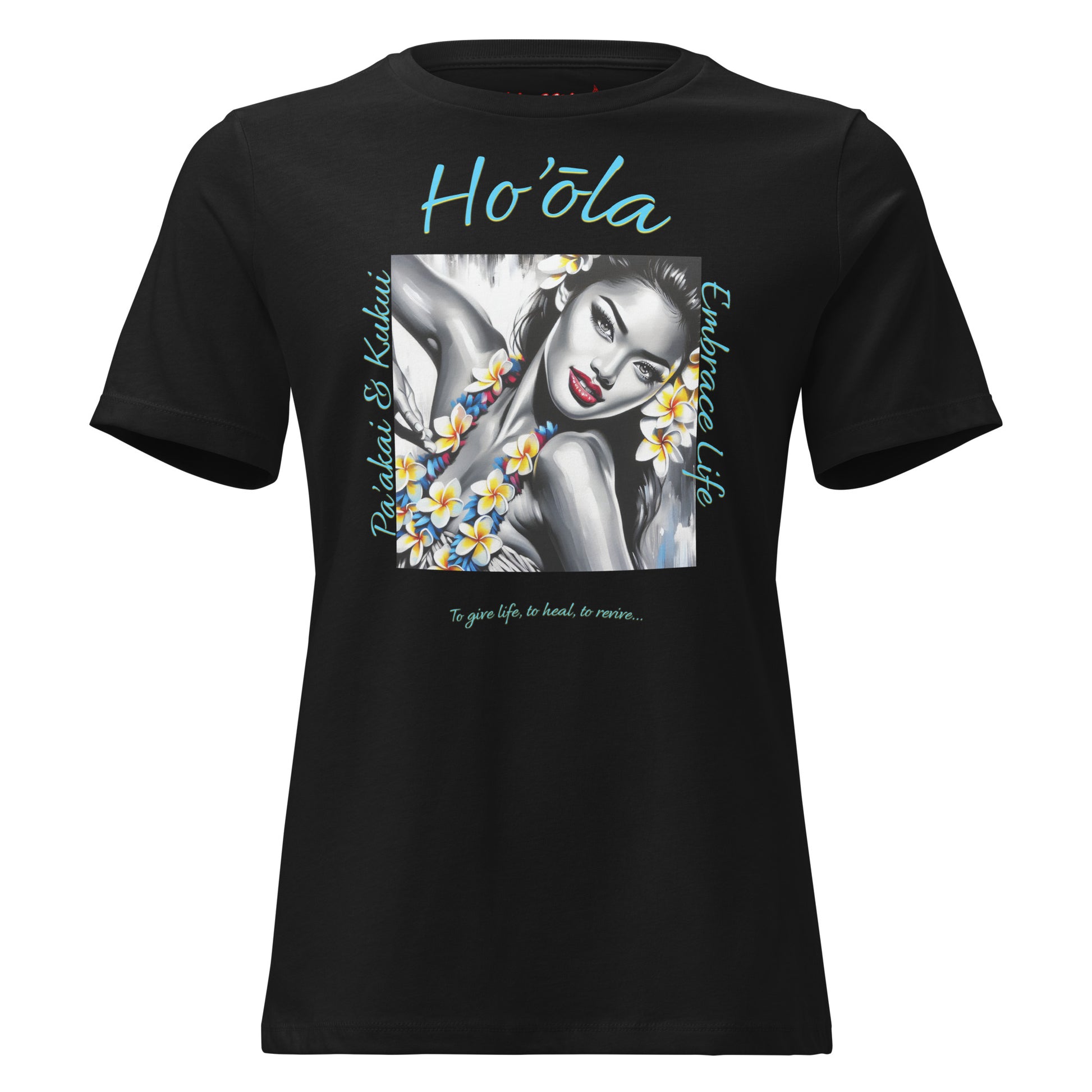 Aloha Wahine Hawai'i Women's Relaxed T-Shirt T-shirt Pa'akai & Kukui