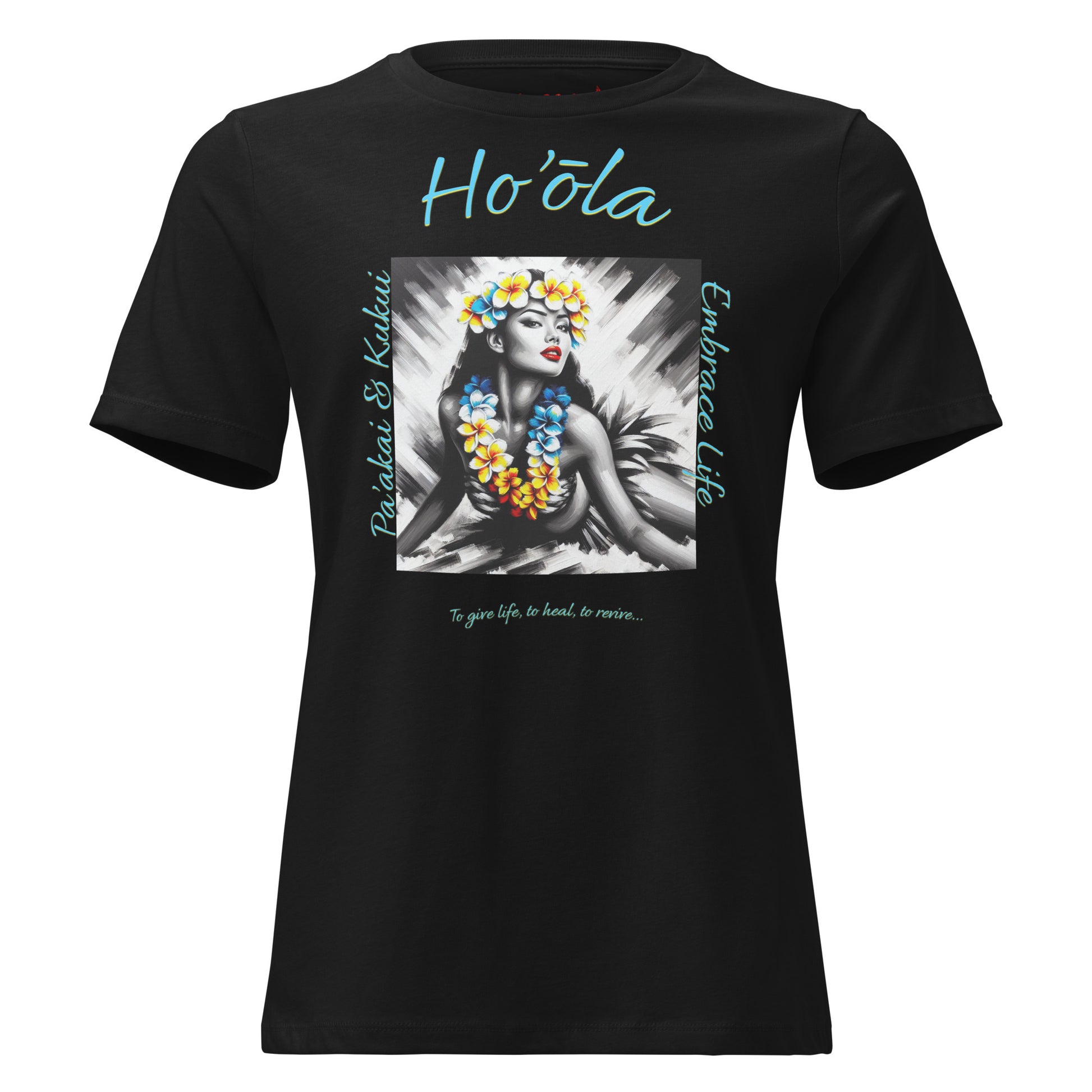 Aloha Wahine Hawai'i Women's Relaxed T-Shirt T-shirt Pa'akai & Kukui