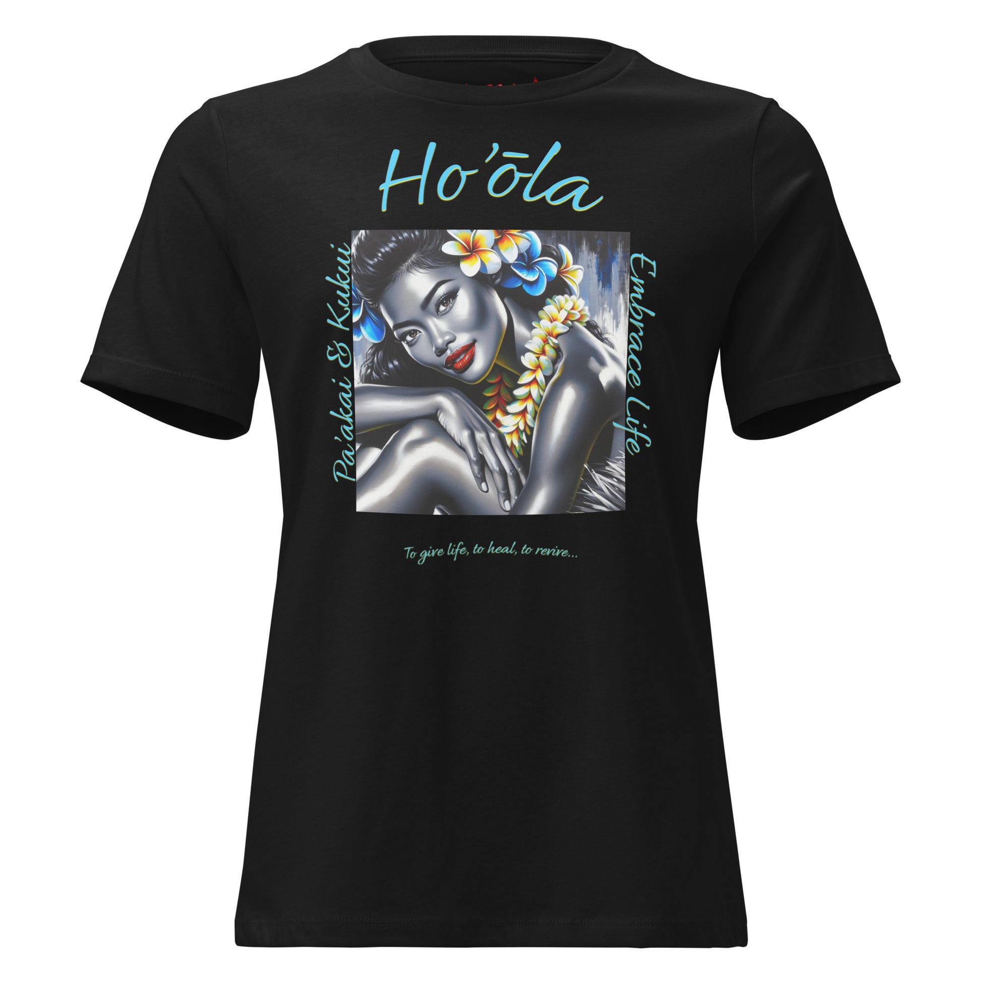Aloha Wahine Hawai'i Women's Relaxed T-Shirt T-shirt Pa'akai & Kukui
