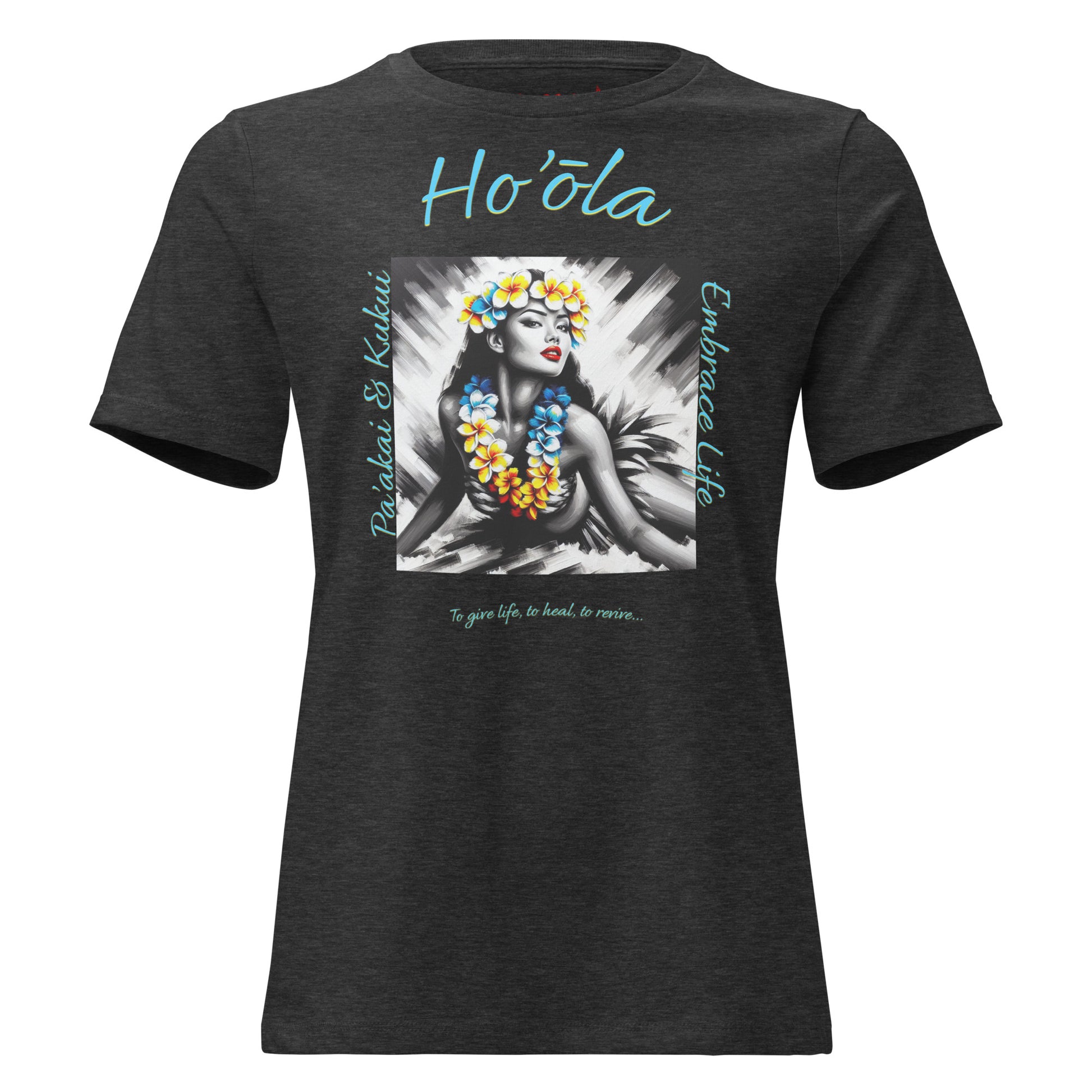 Aloha Wahine Hawai'i Women's Relaxed T-Shirt T-shirt Pa'akai & Kukui