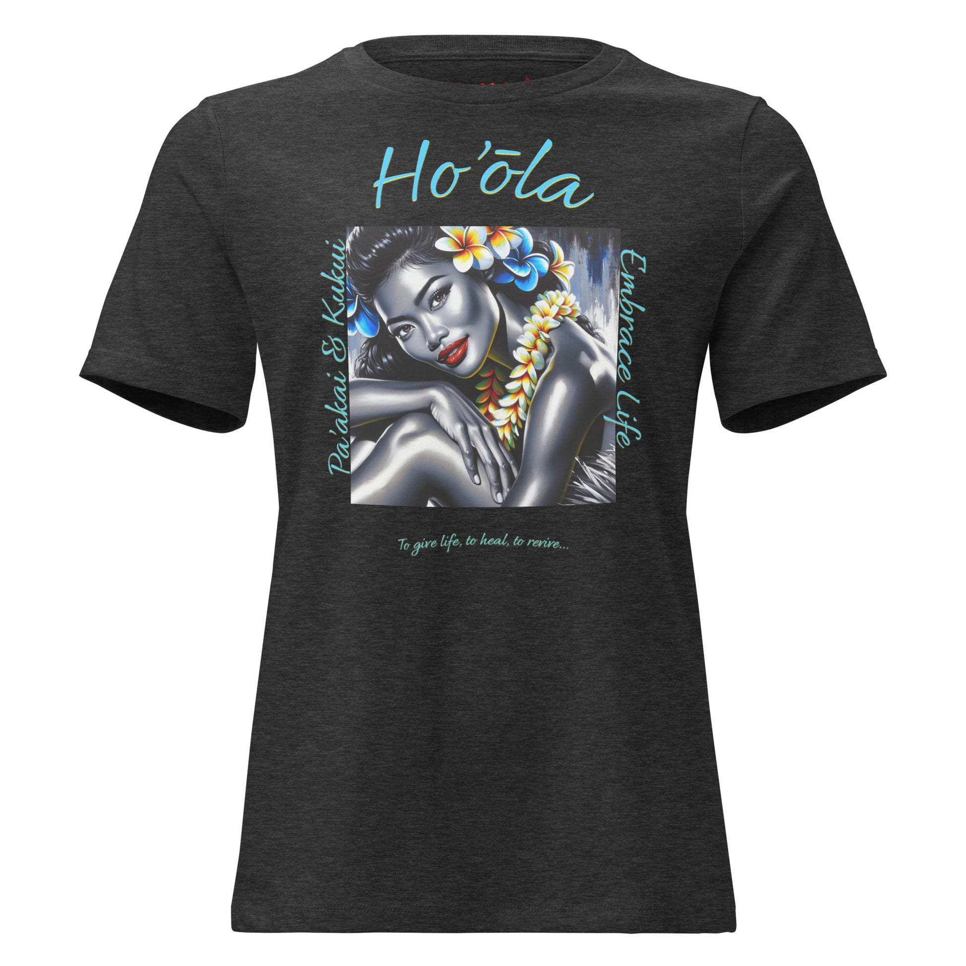 Aloha Wahine Hawai'i Women's Relaxed T-Shirt T-shirt Pa'akai & Kukui