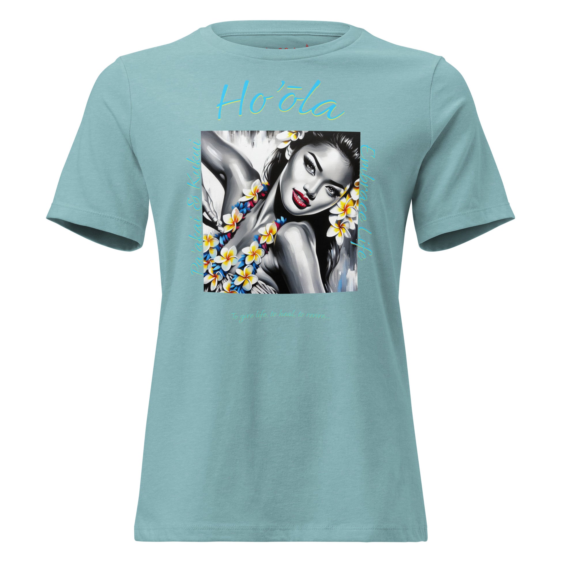 Aloha Wahine Hawai'i Women's Relaxed T-Shirt T-shirt Pa'akai & Kukui