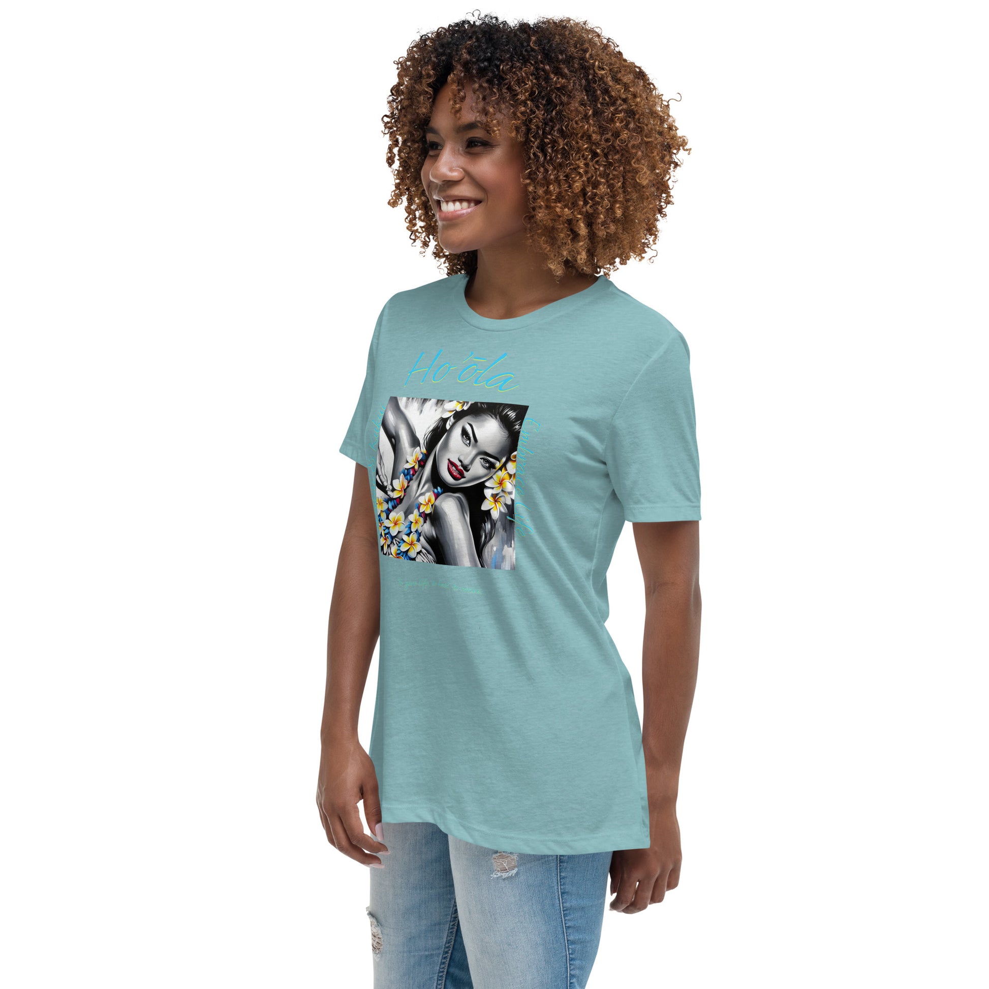 Aloha Wahine Hawai'i Women's Relaxed T-Shirt T-shirt Pa'akai & Kukui