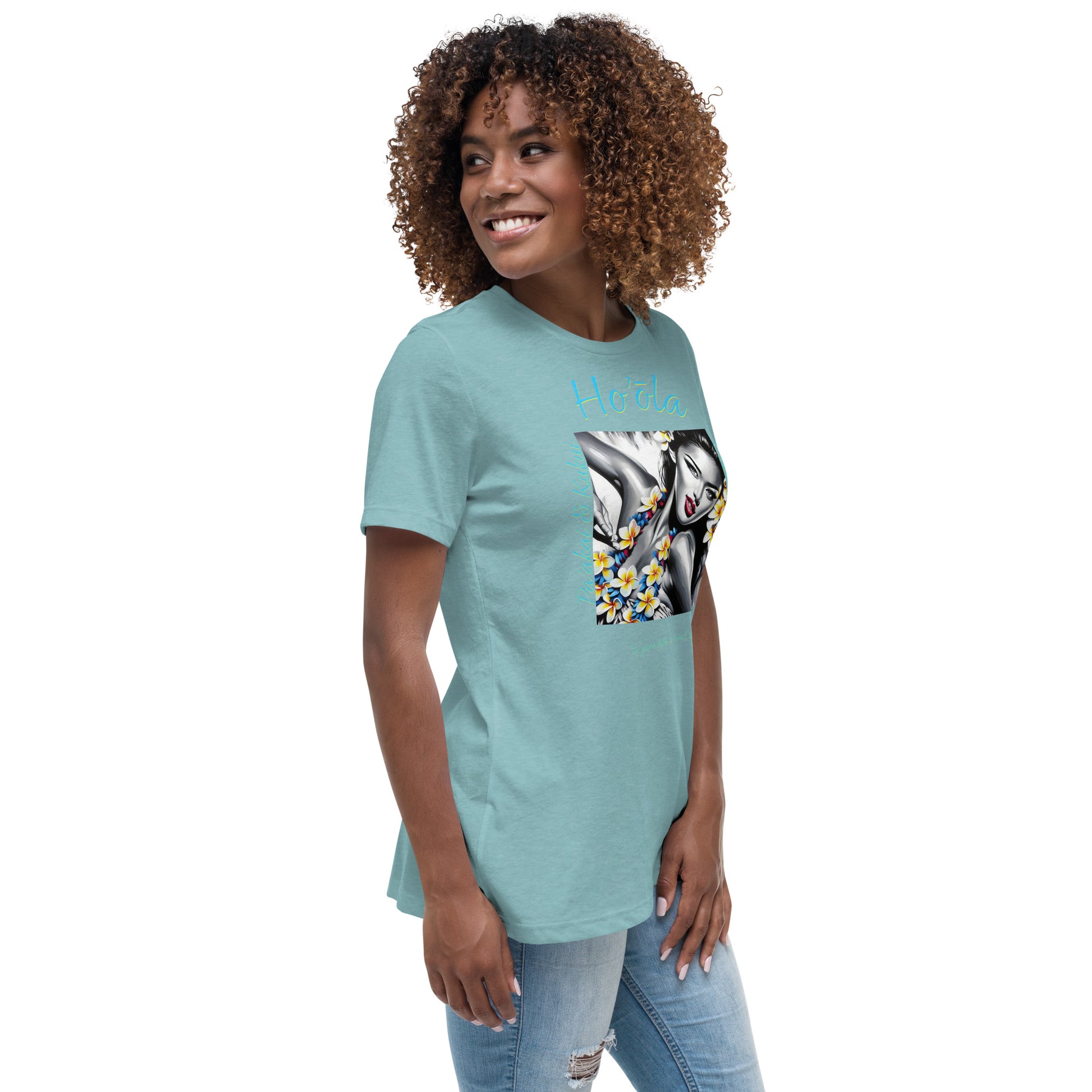 Aloha Wahine Hawai'i Women's Relaxed T-Shirt T-shirt Pa'akai & Kukui
