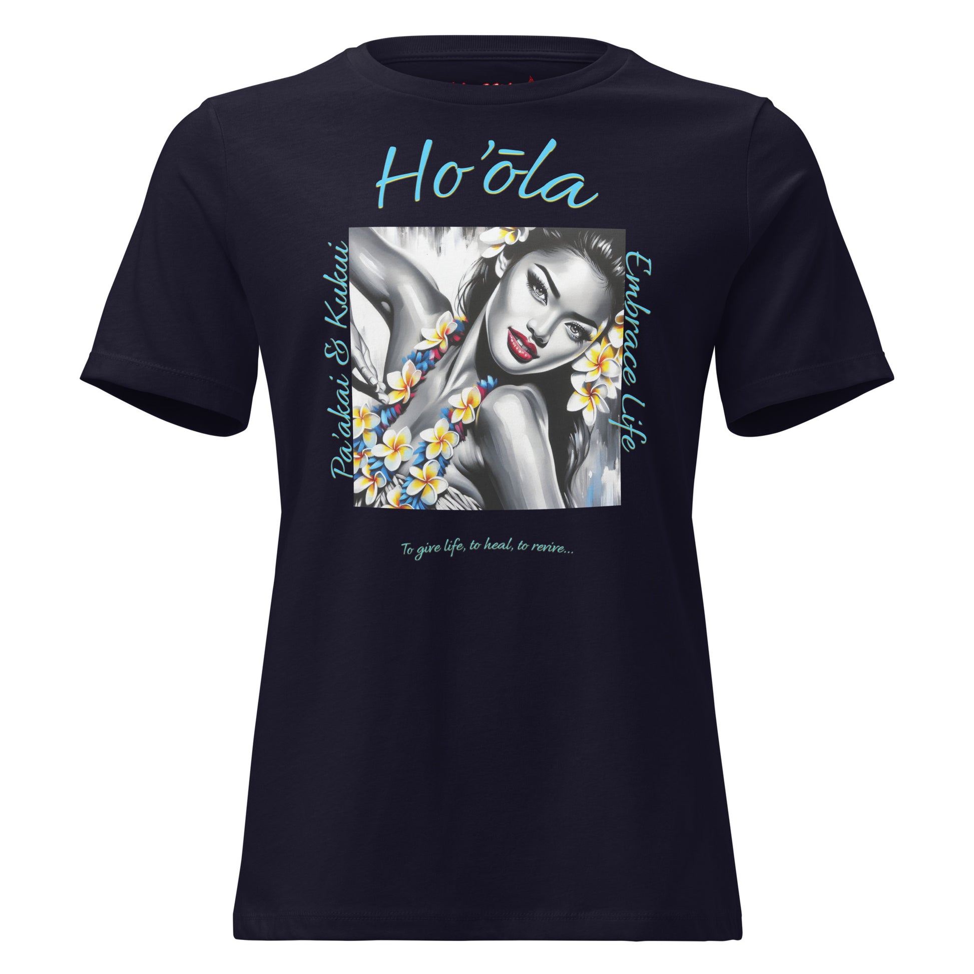 Aloha Wahine Hawai'i Women's Relaxed T-Shirt T-shirt Pa'akai & Kukui