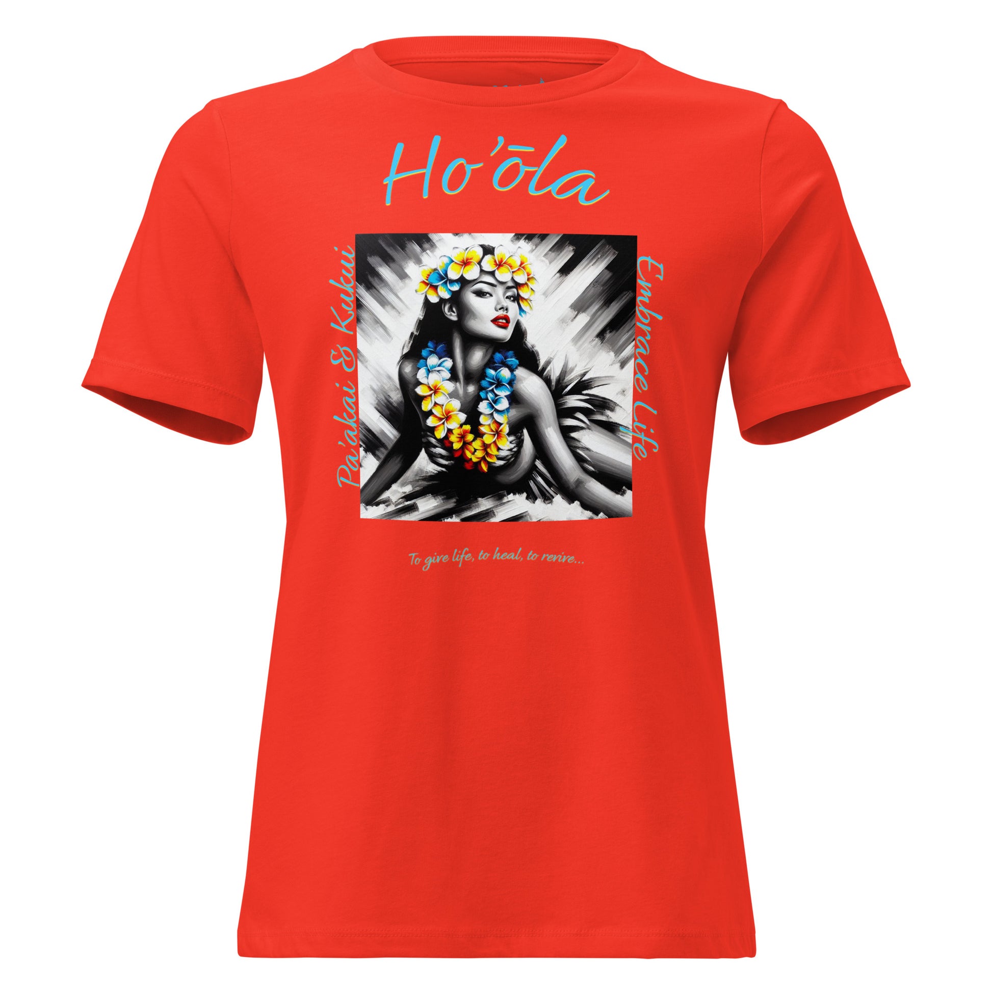 Aloha Wahine Hawai'i Women's Relaxed T-Shirt T-shirt Pa'akai & Kukui