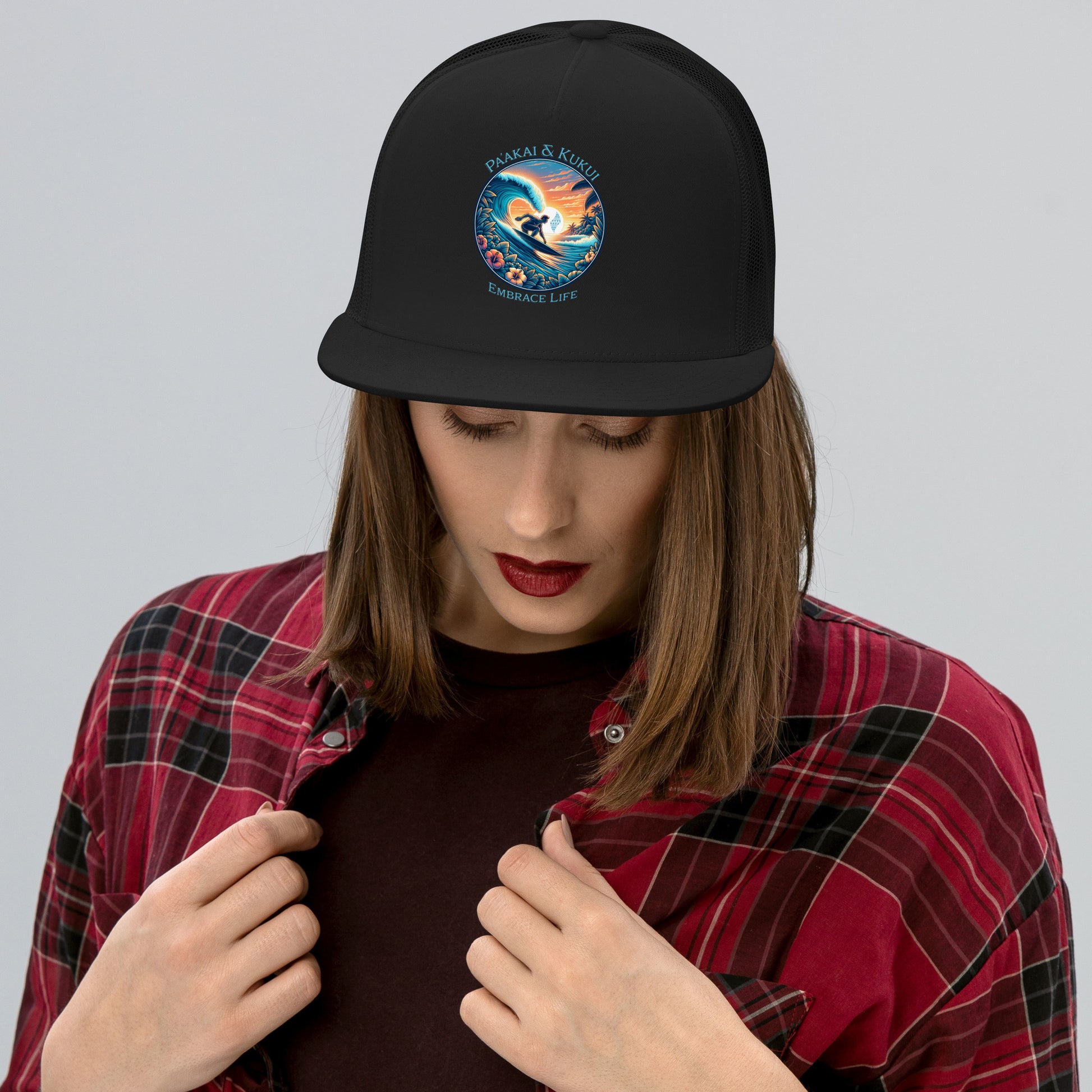 Kai pi'i Trucker Cap Trucker Hat Pa'akai & Kukui