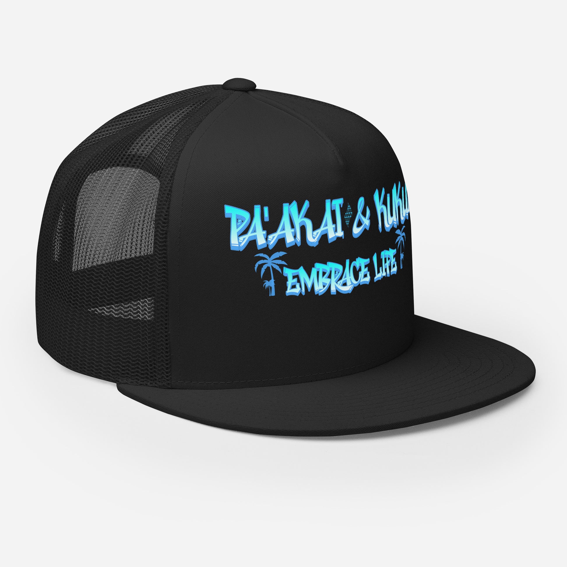 ʻŌlino Trucker Cap Trucker Hat Pa'akai & Kukui