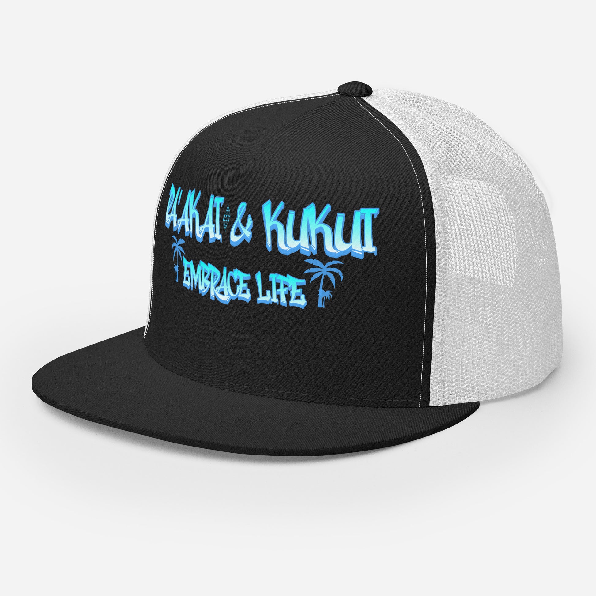 ʻŌlino Trucker Cap Trucker Hat Pa'akai & Kukui
