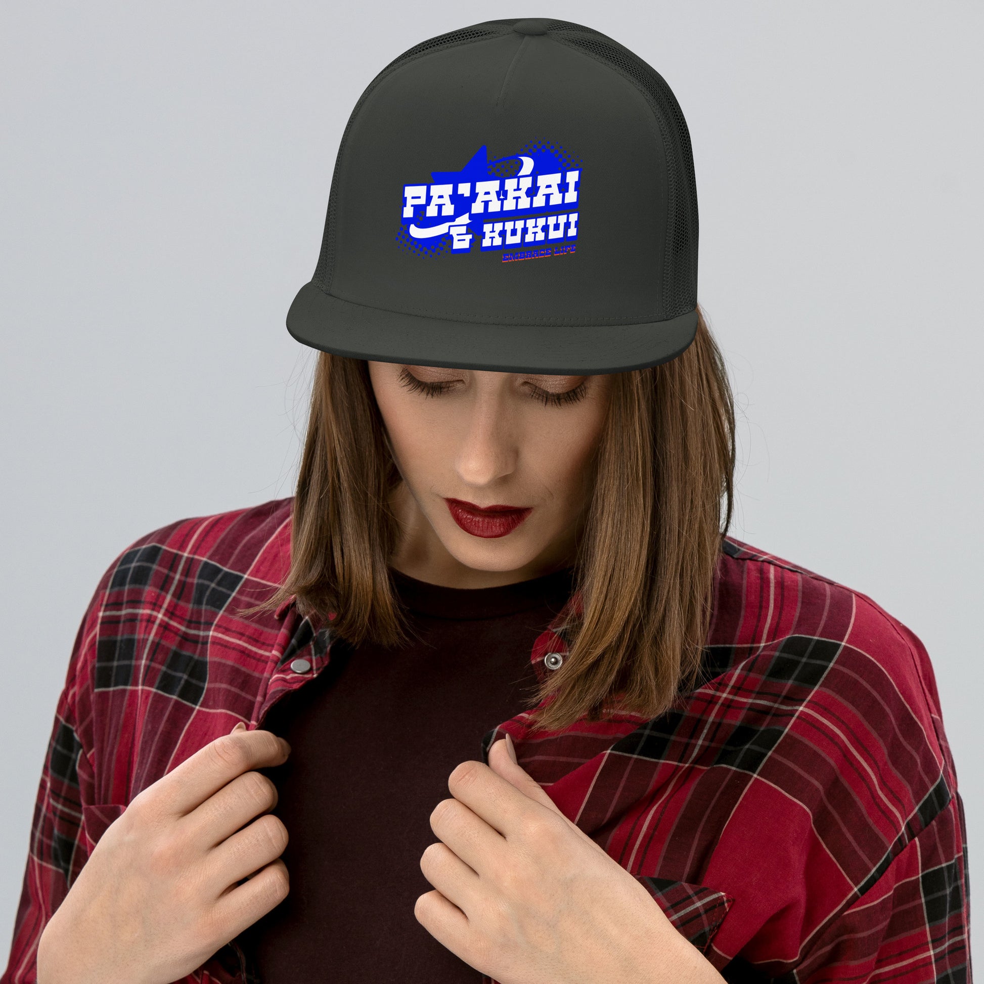 Kūikawā Trucker Cap Trucker Hat Pa'akai & Kukui