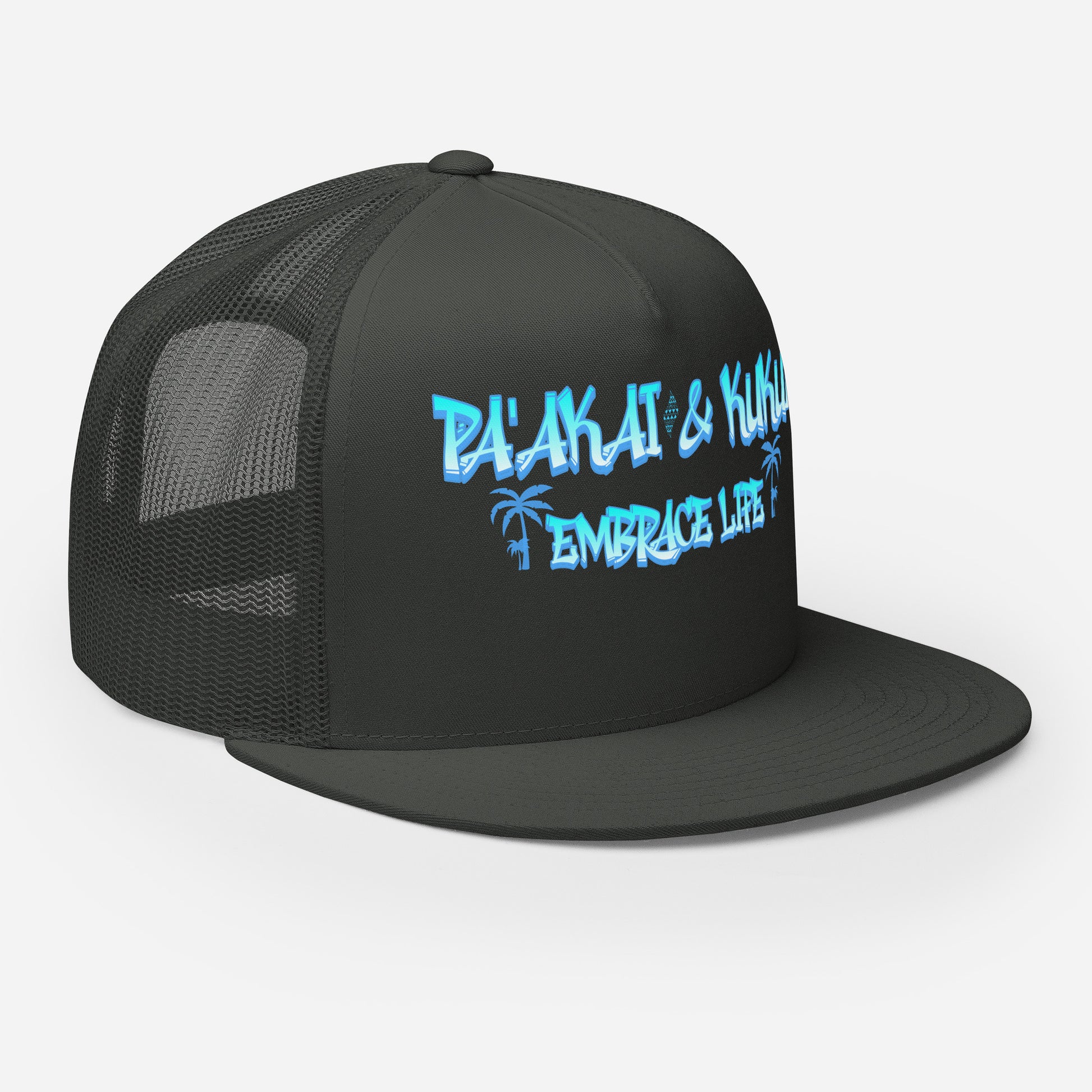 ʻŌlino Trucker Cap Trucker Hat Pa'akai & Kukui